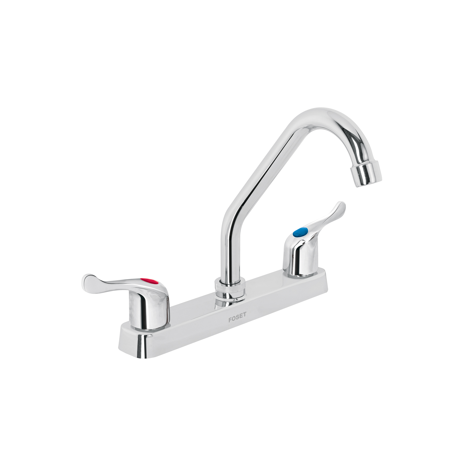 Mezcladora 8' fregadero, ABS, cuello corto, palanca, BASIC