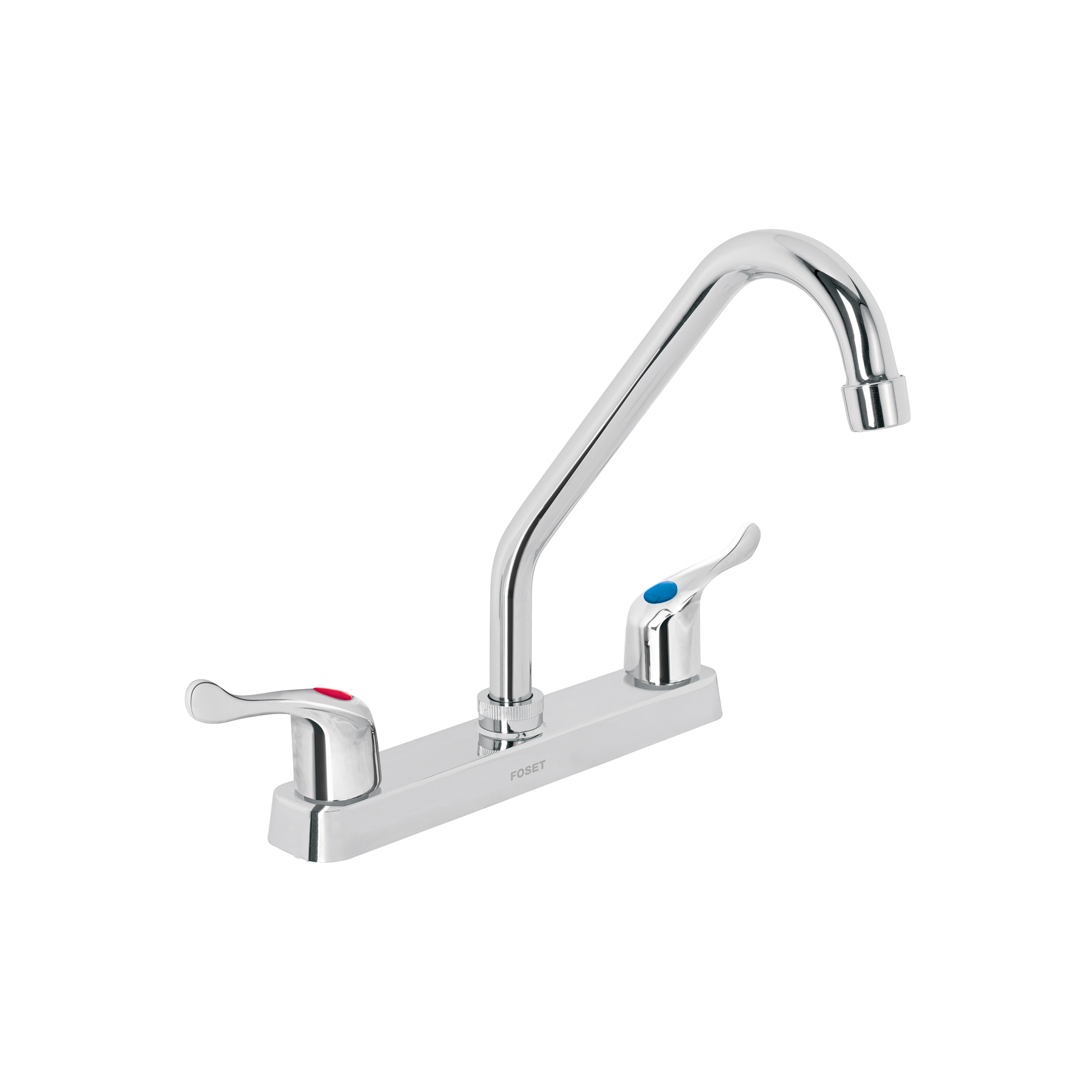 Mezcladora 8' fregadero, ABS, cuello largo, palanca, BASIC