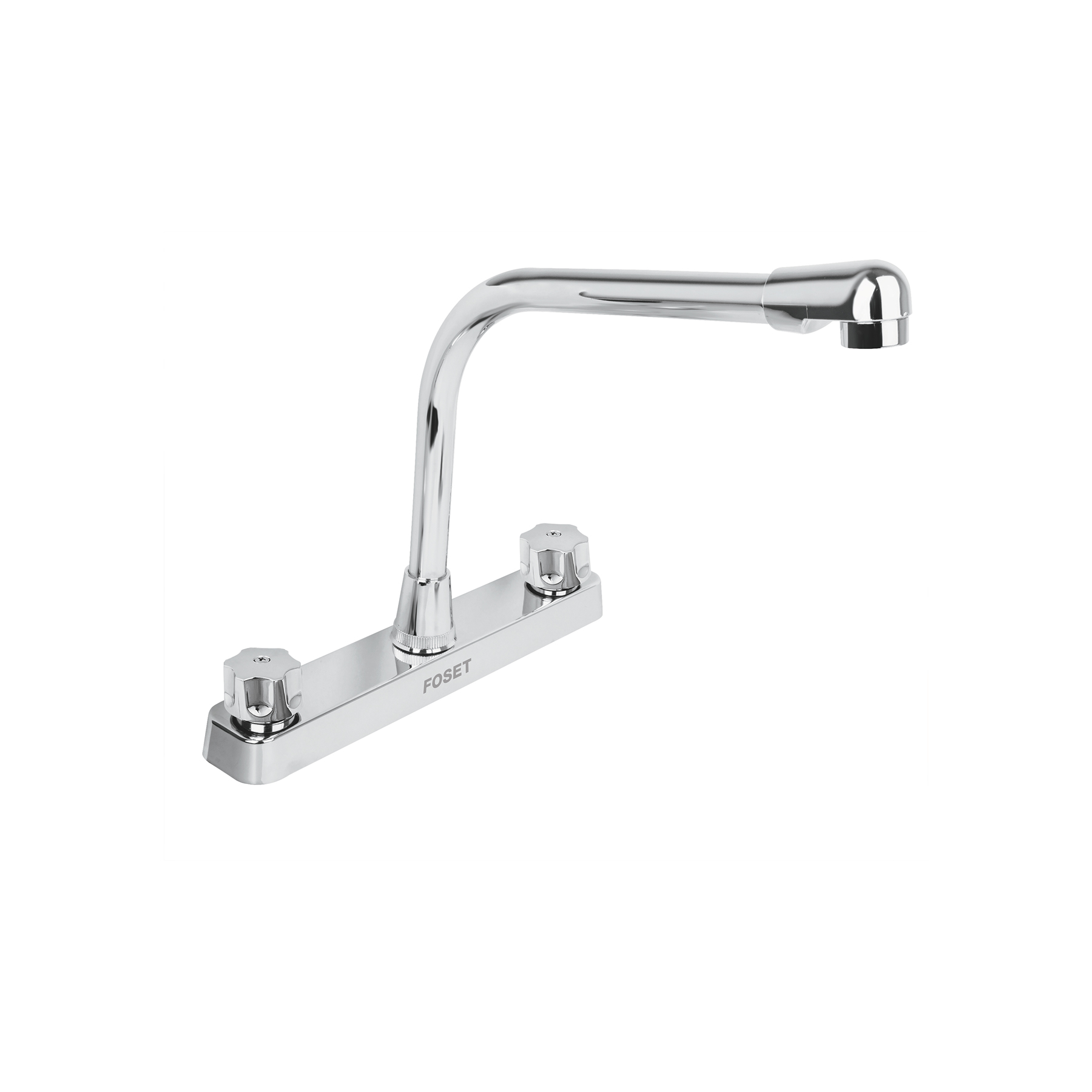 Mezcladora 8' fregadero, ABS, cuello cobra, hexagonal, BASIC