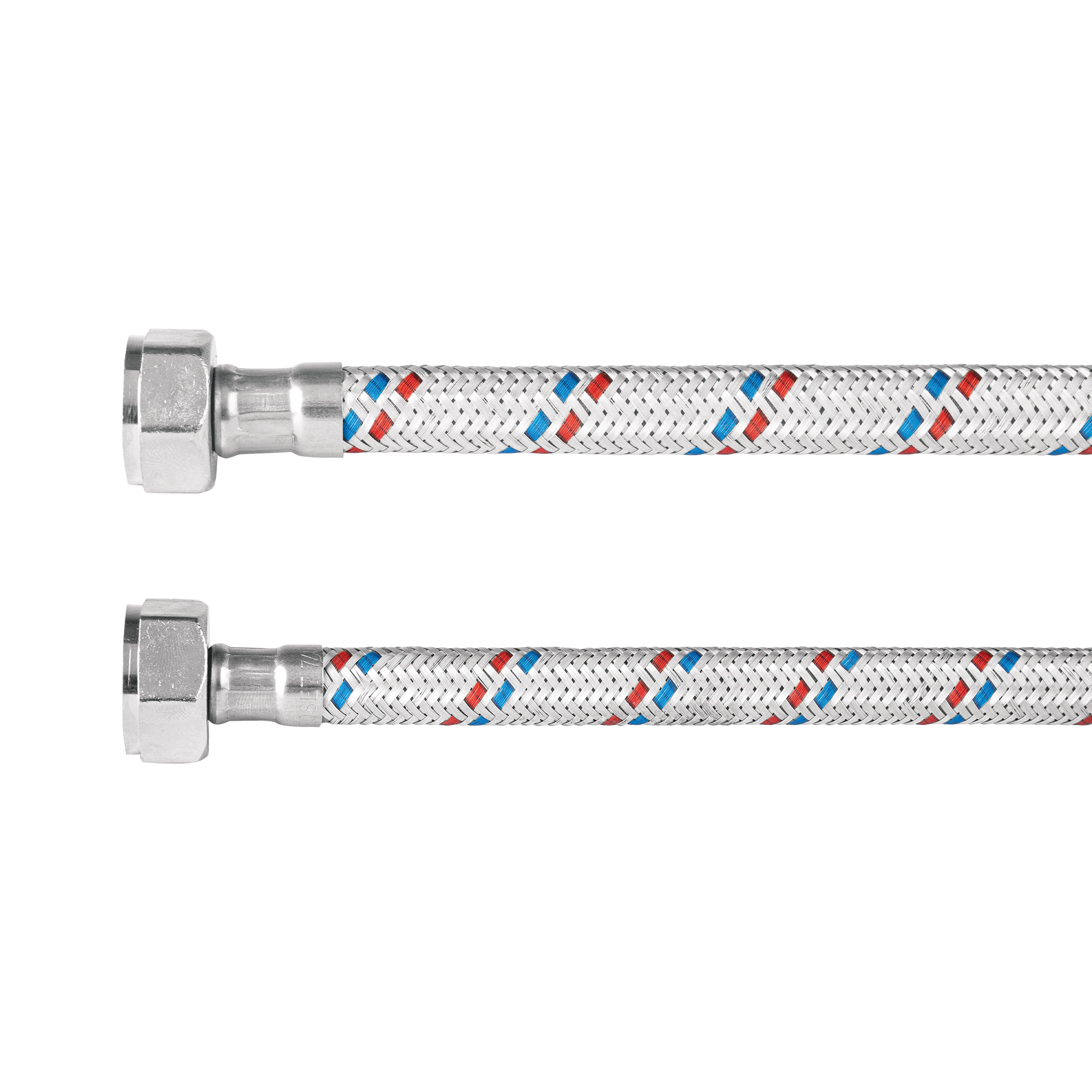 Manguera p/WC, aluminio, 1/2' x 7/8', 60 cm, Basic