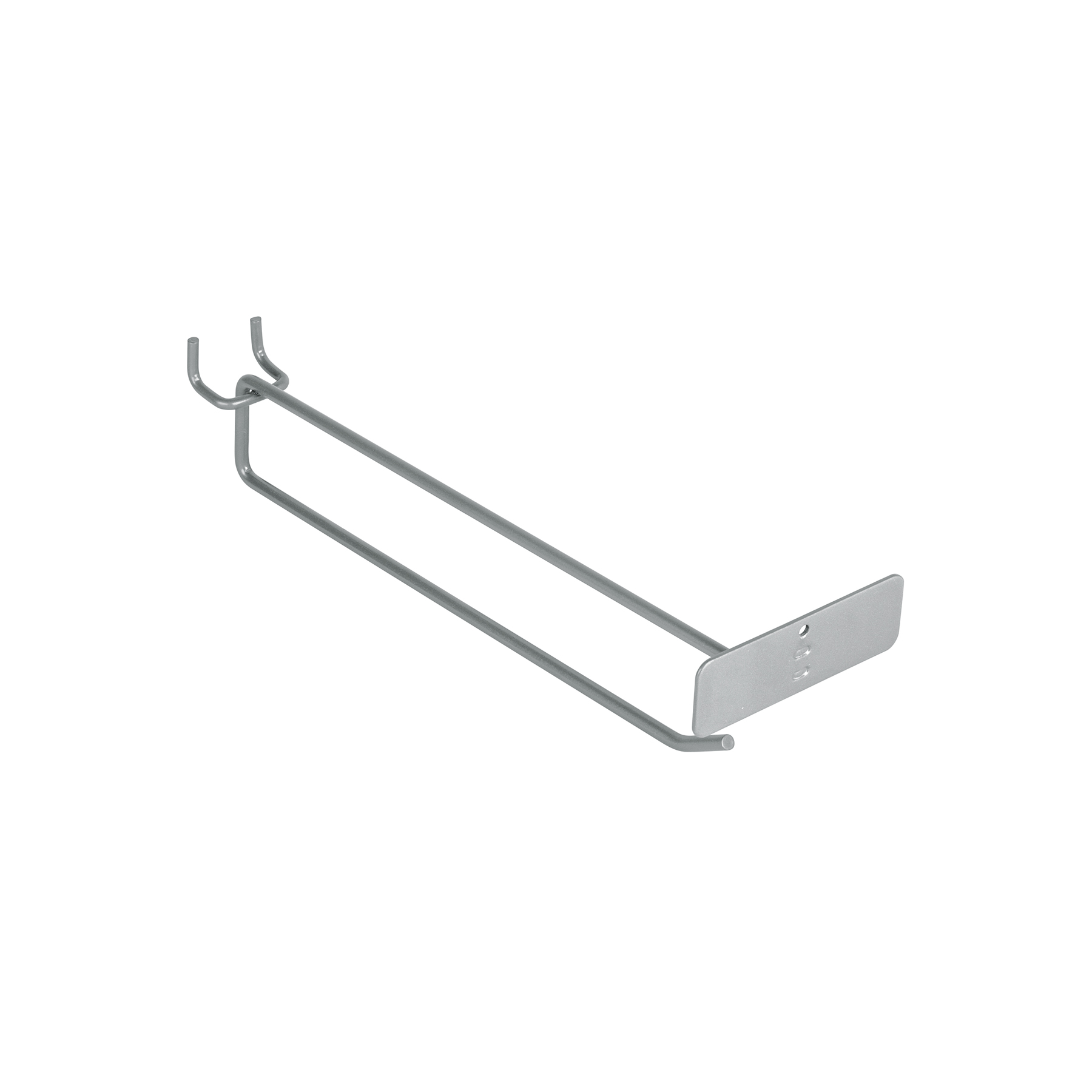 Gancho recto 9' con portaetiqueta para perfocel y ranurado