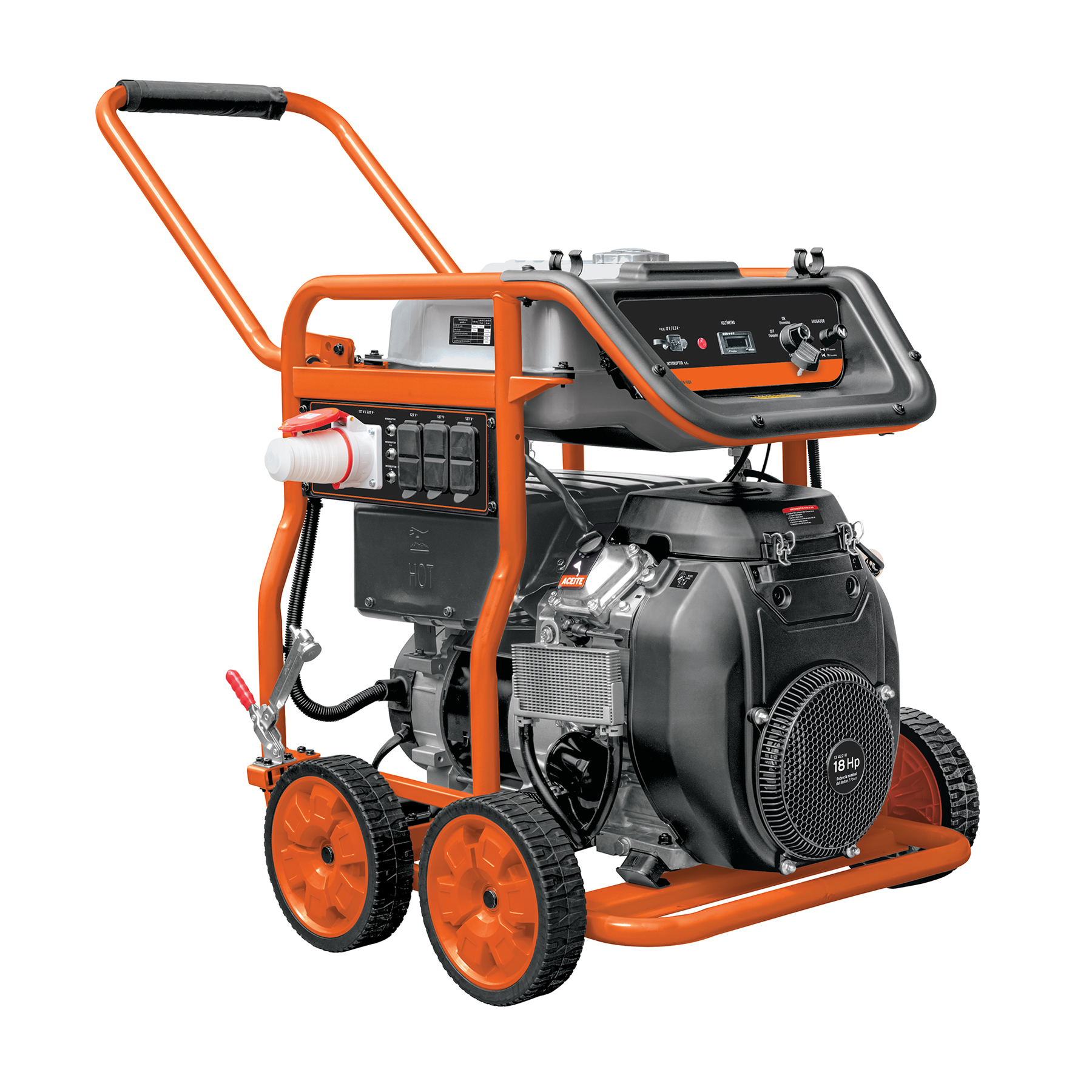 Generador portátil 10 kW motor a gasolina, TRUPER