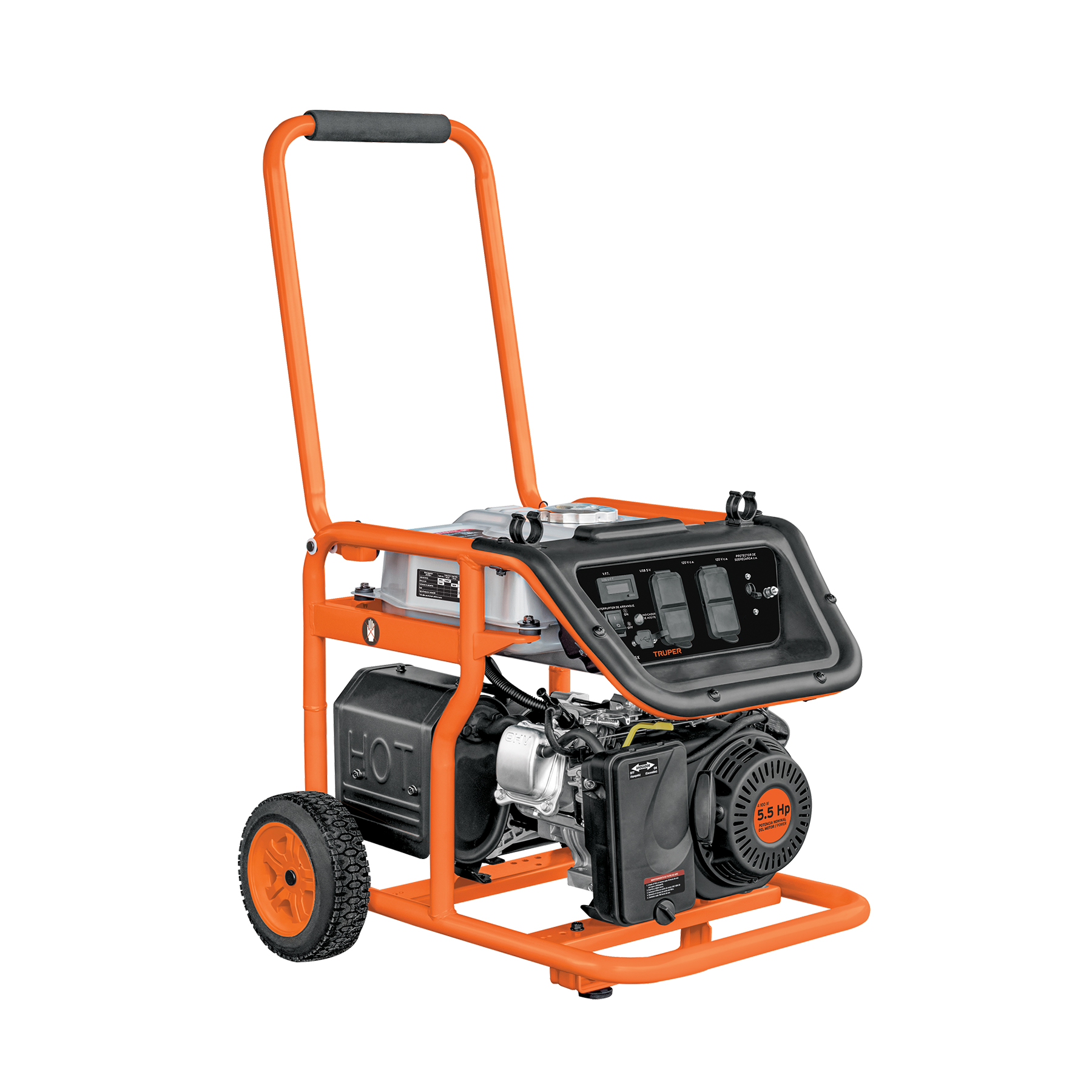 Generador portátil 1.5 kW motor a gasolina, TRUPER