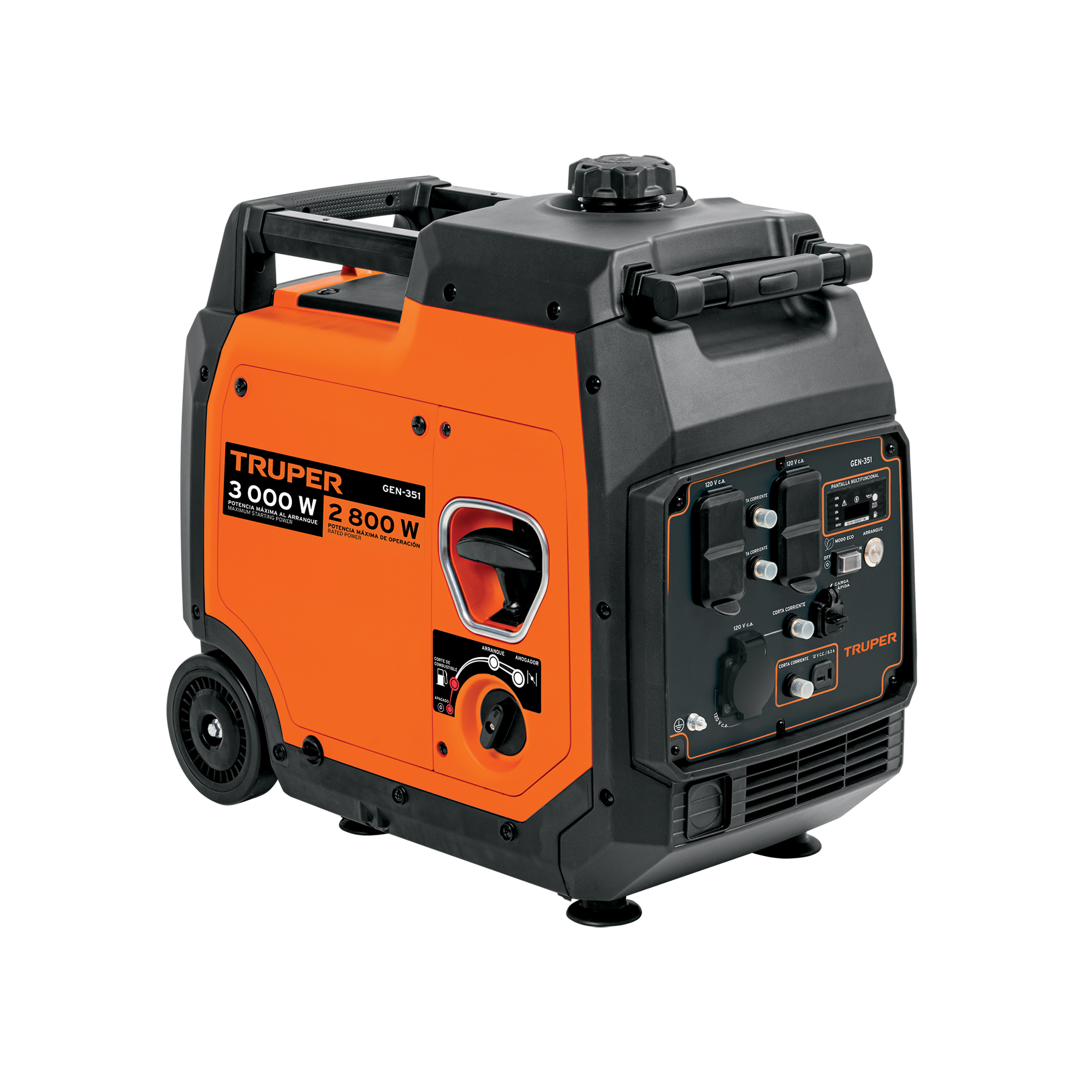 Generador inversor silencioso 3 kW, encendido electrónico