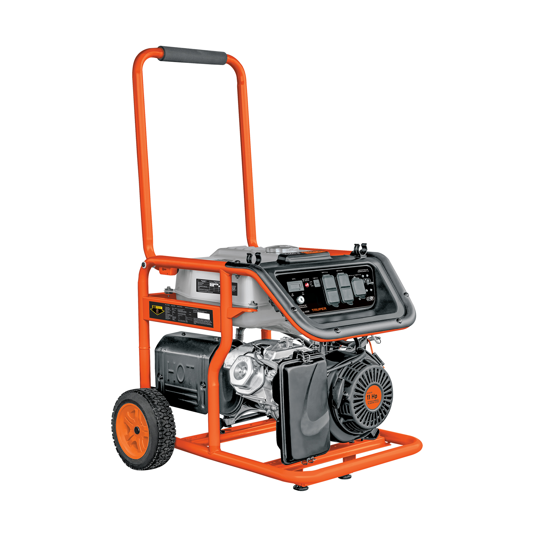 Generador portátil 4.5 kW motor a gasolina, TRUPER