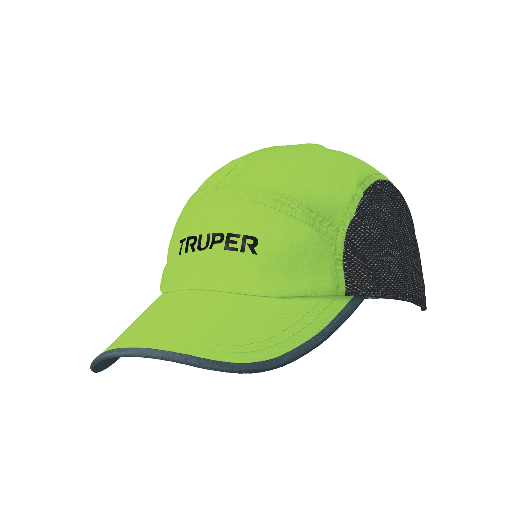 Gorra color verde, 100% poliéster, Truper