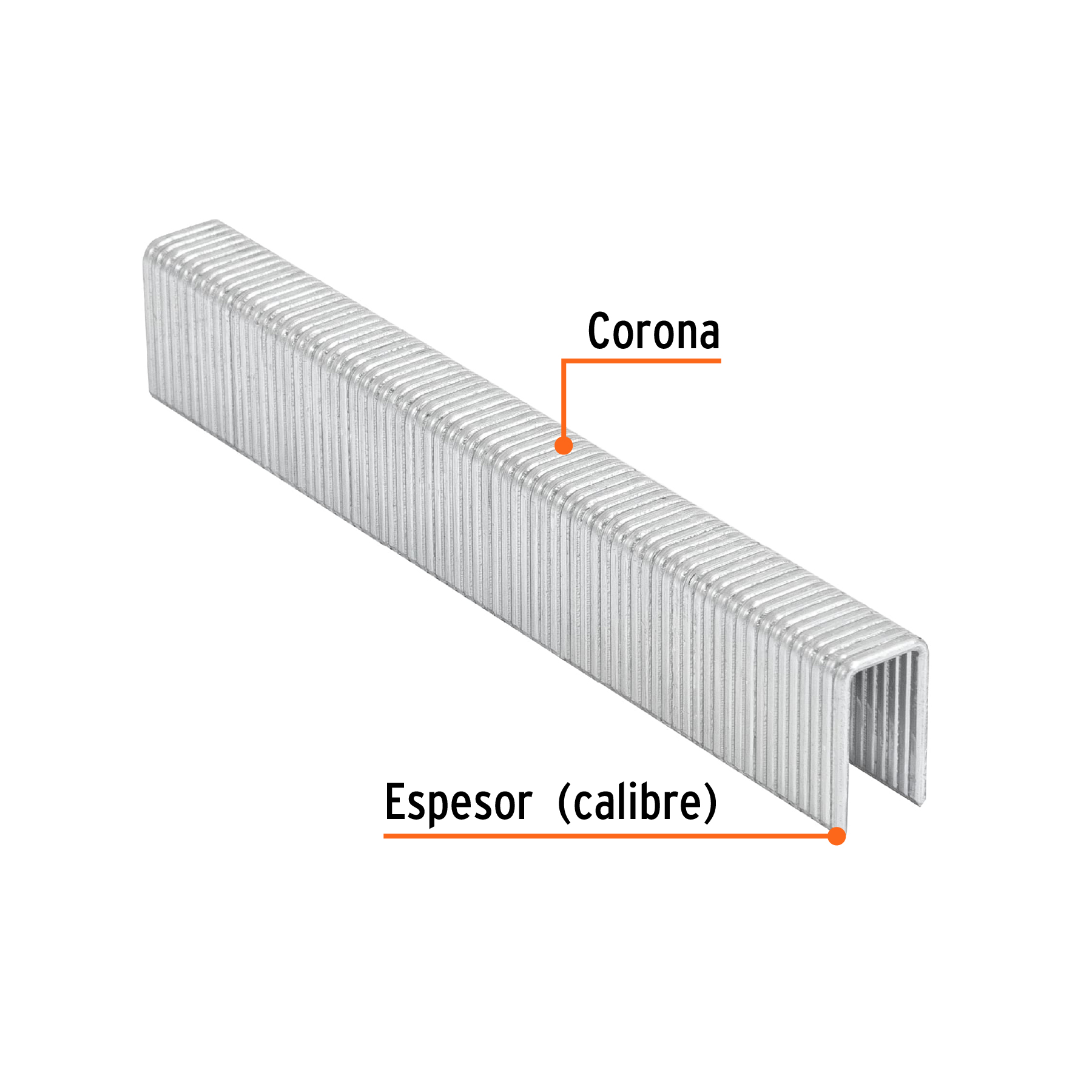 Caja con 1000 grapas corona 7/16' cal. 16, 19mm p/ENNE-160 - Imagen 3