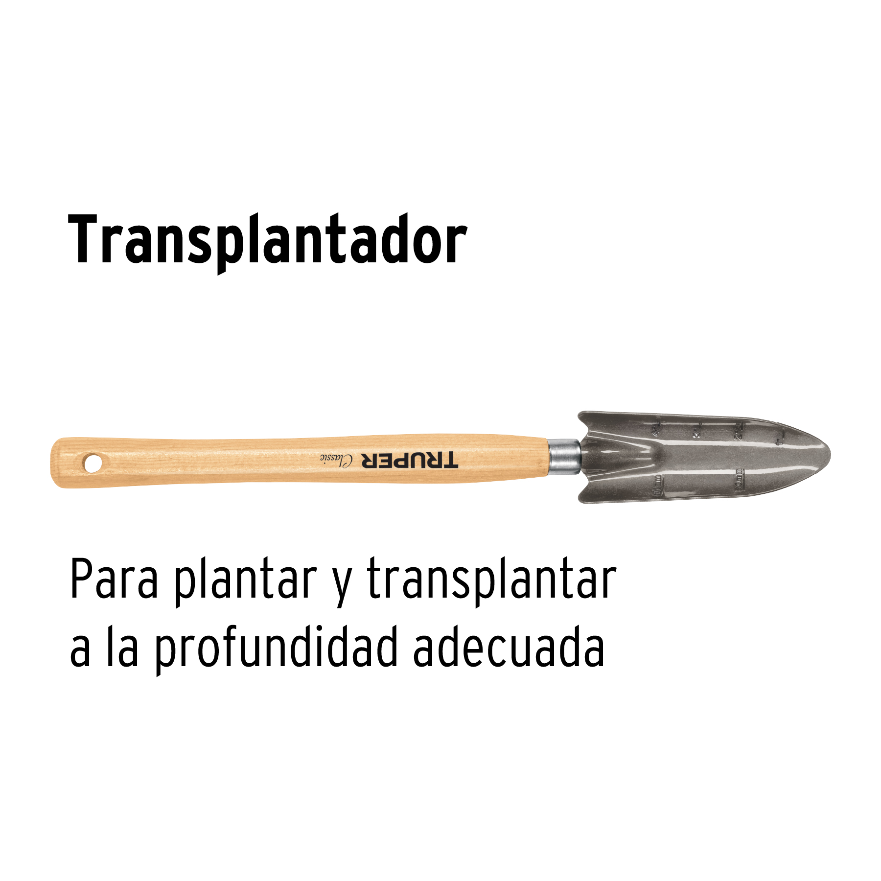 Transplantador para jardín, mango de 12-1/4', TRUPER - Imagen 4