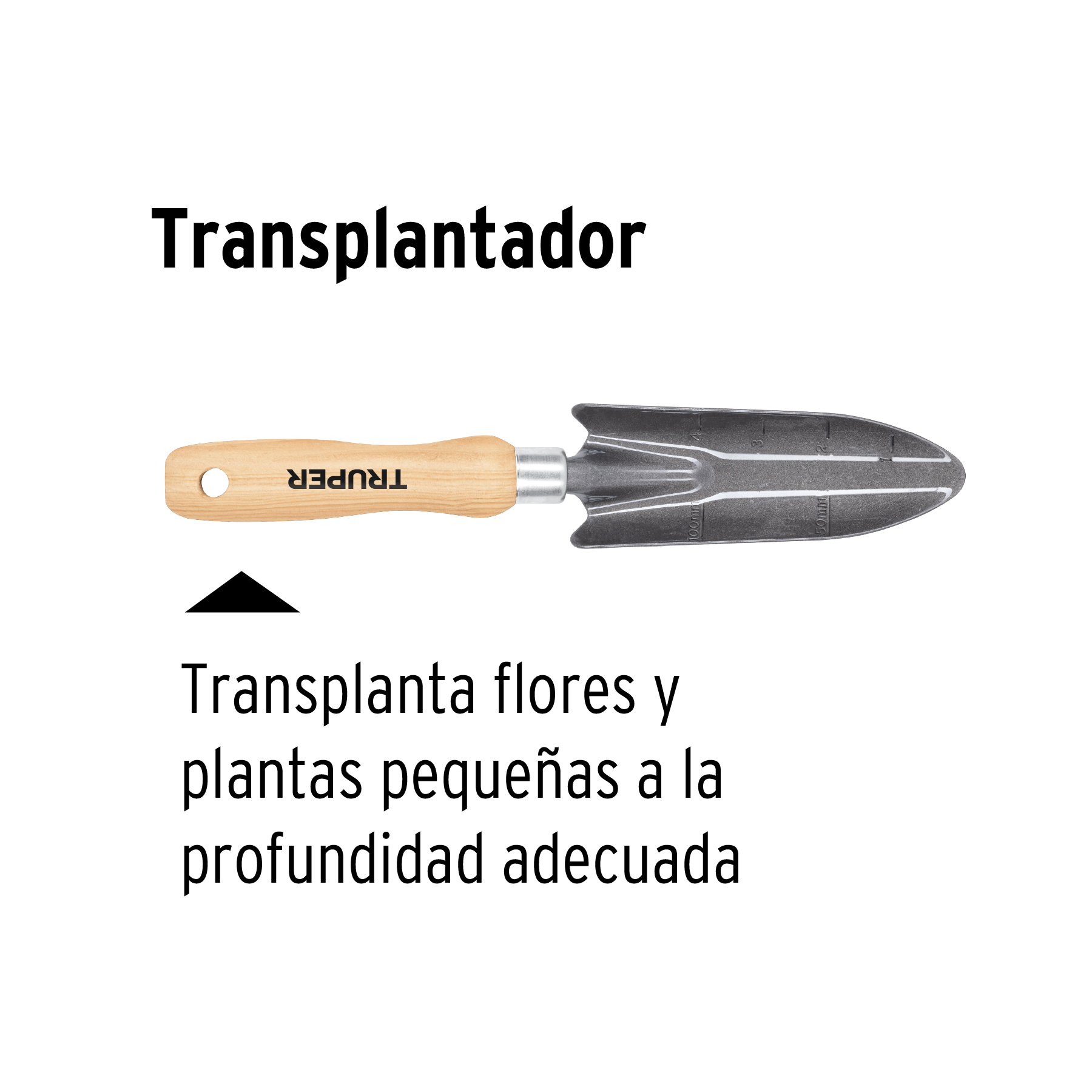 Transplantador para jardín, mango de 6', Truper - Imagen 4