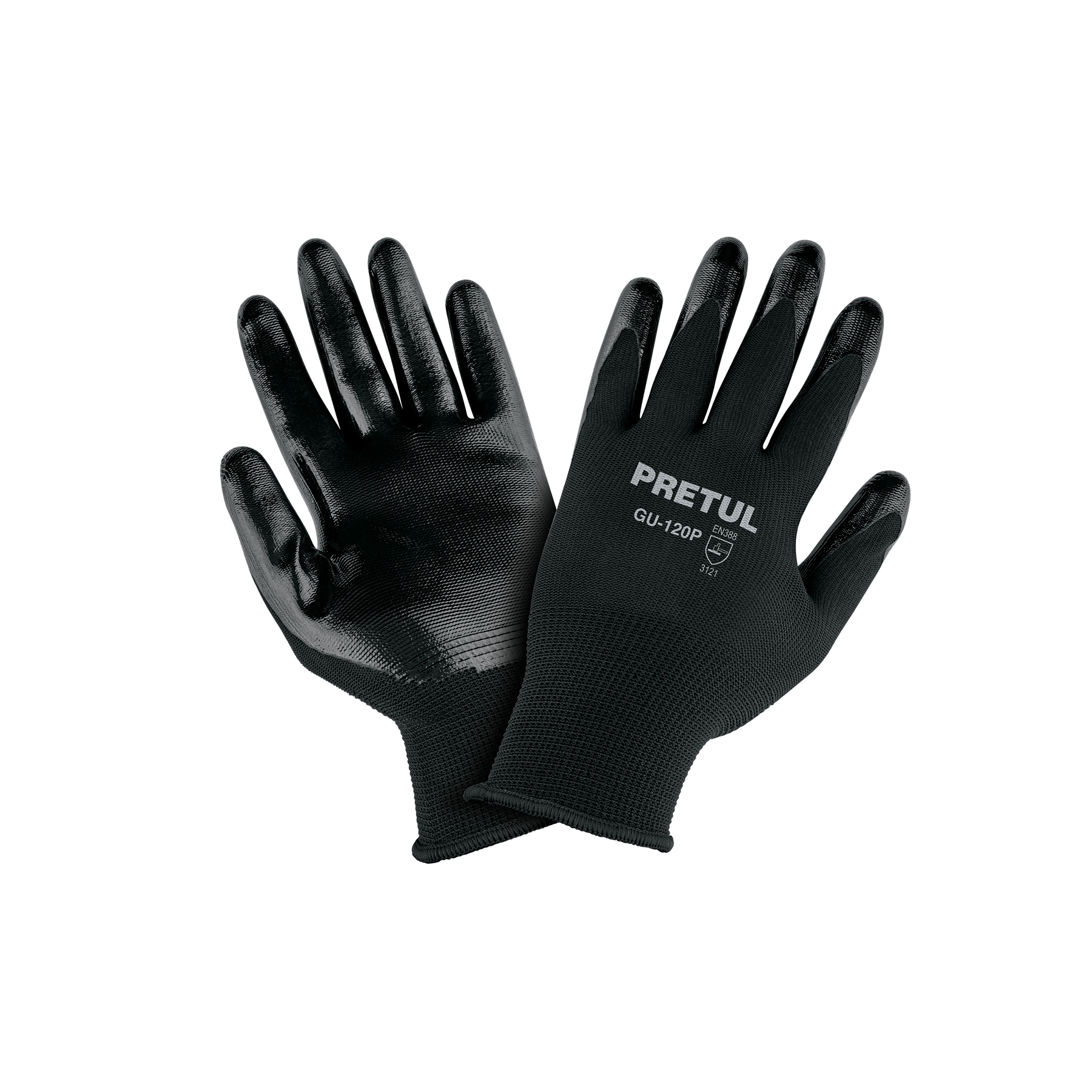 Guantes de nylon recubiertos de nitrilo, XCH, Pretul