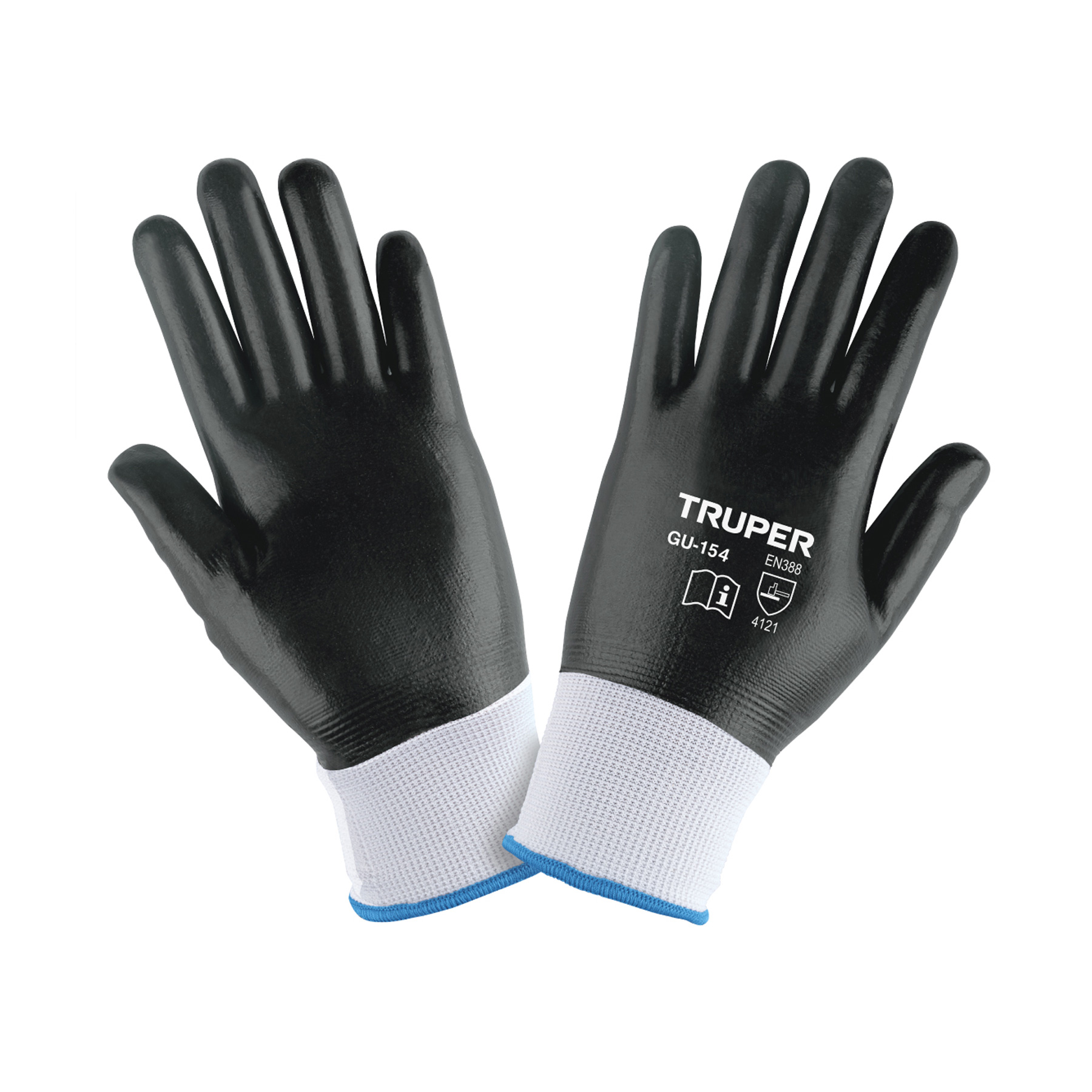 Guantes de poliéster con recubrimiento de nitrilo, XG Truper