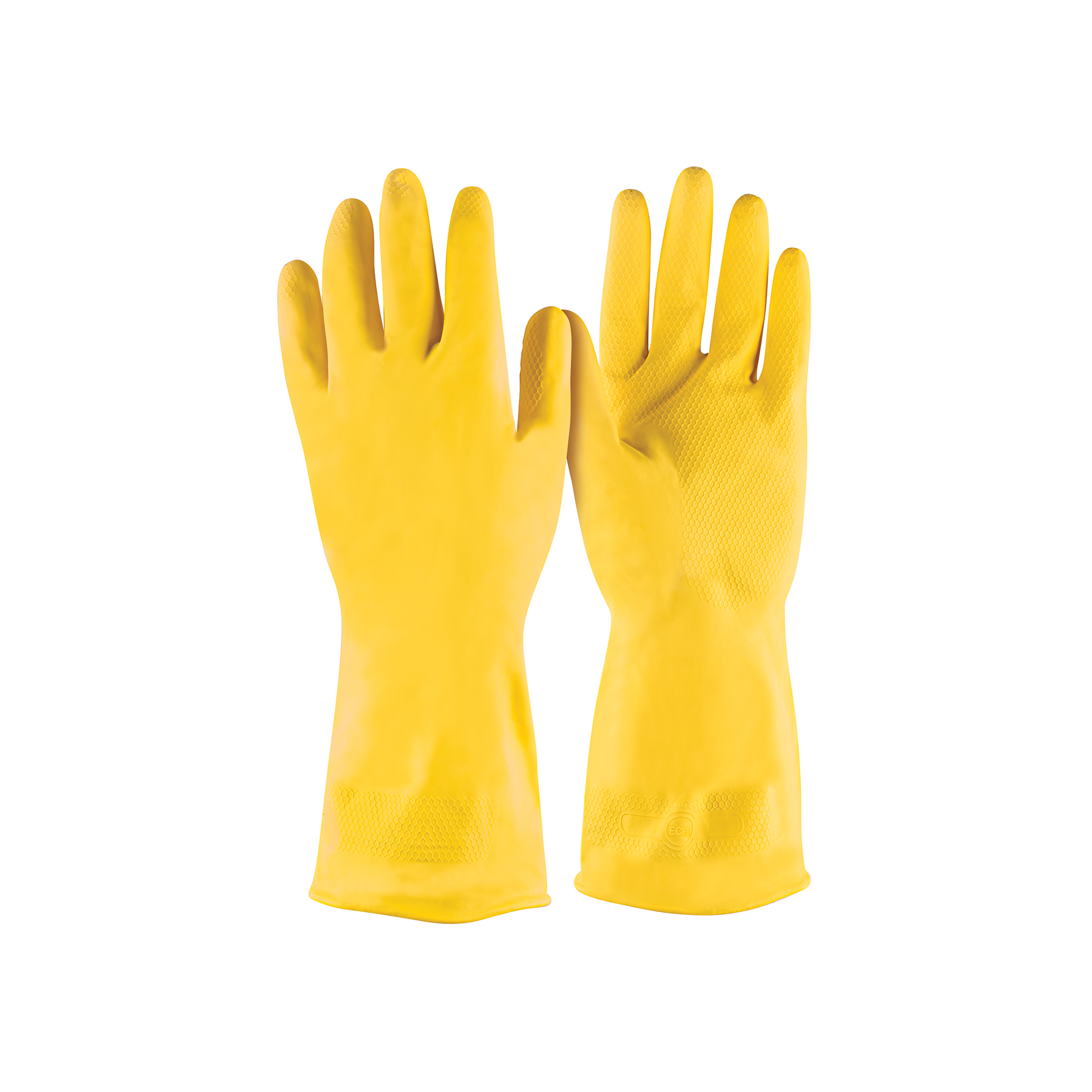 Guantes de látex para limpieza, amarillos, XCH, Pretul