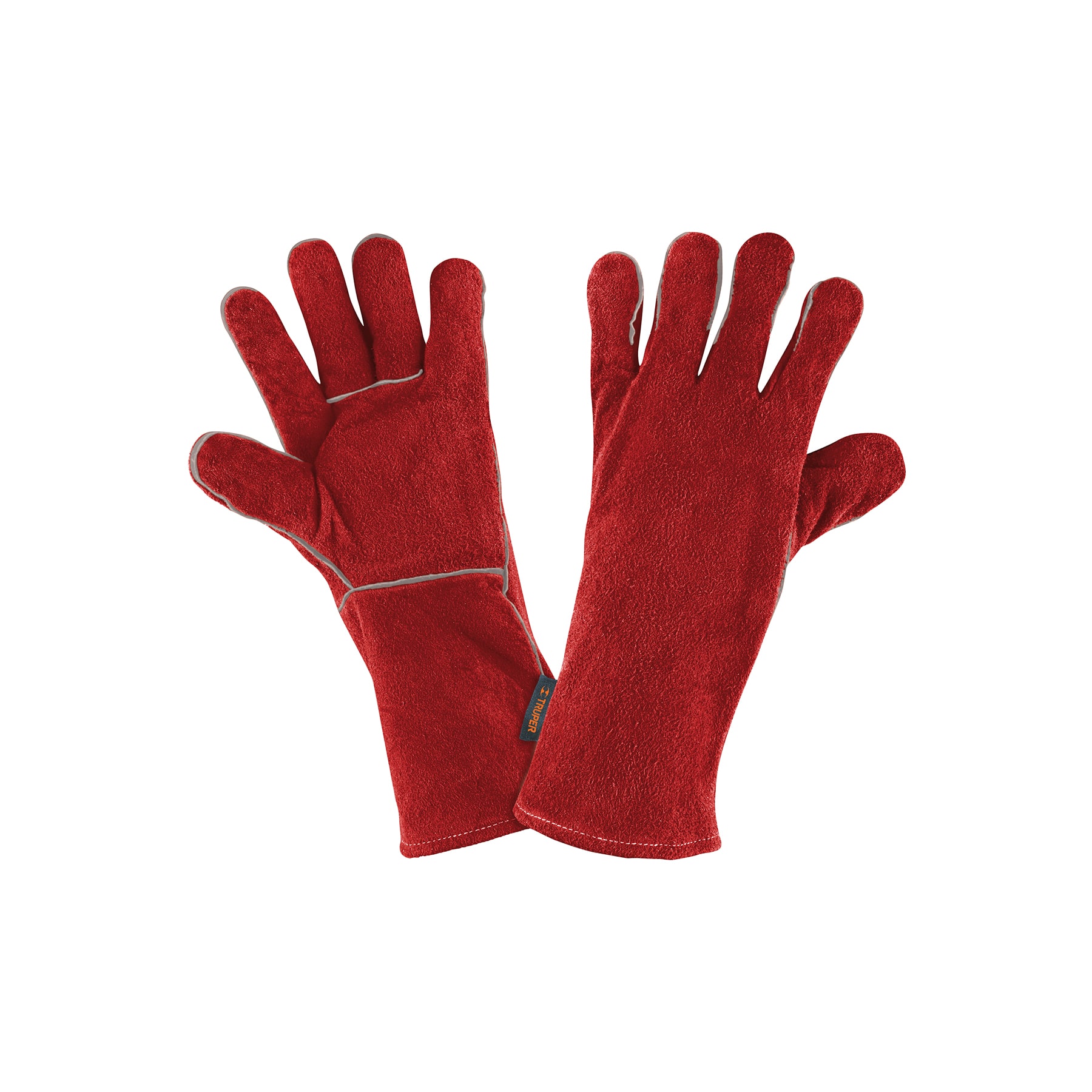 Guantes para soldador, rojos, TRUPER