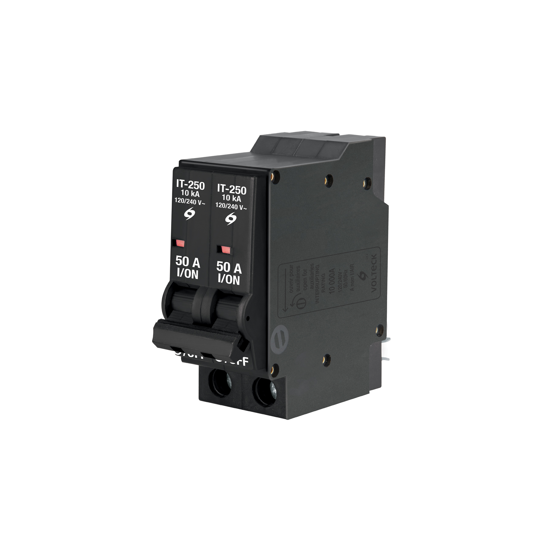 Interruptor de 2 polos 50A, enchufable, VOLTECK