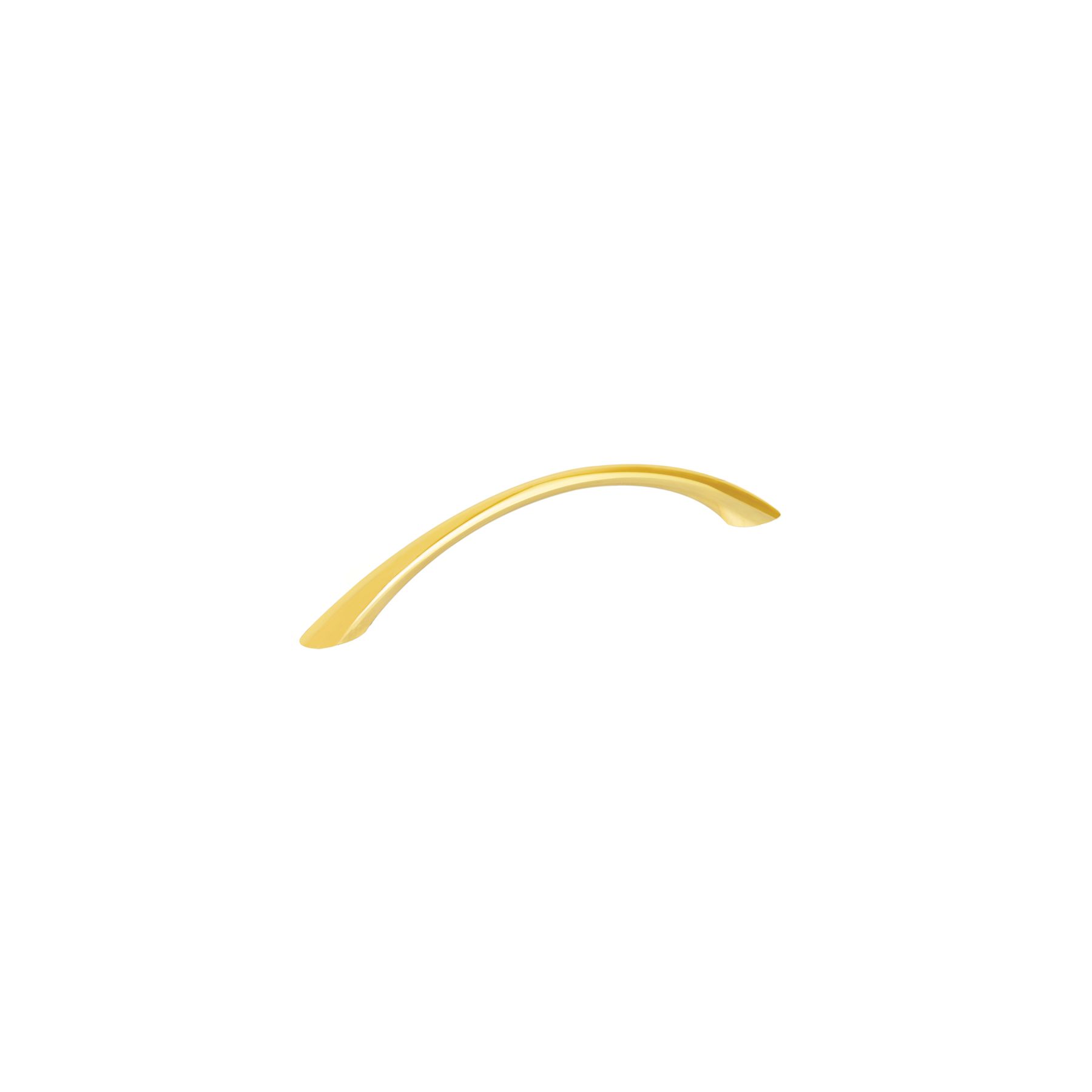 Jaladera de 128mm, línea Arco, latón brillante