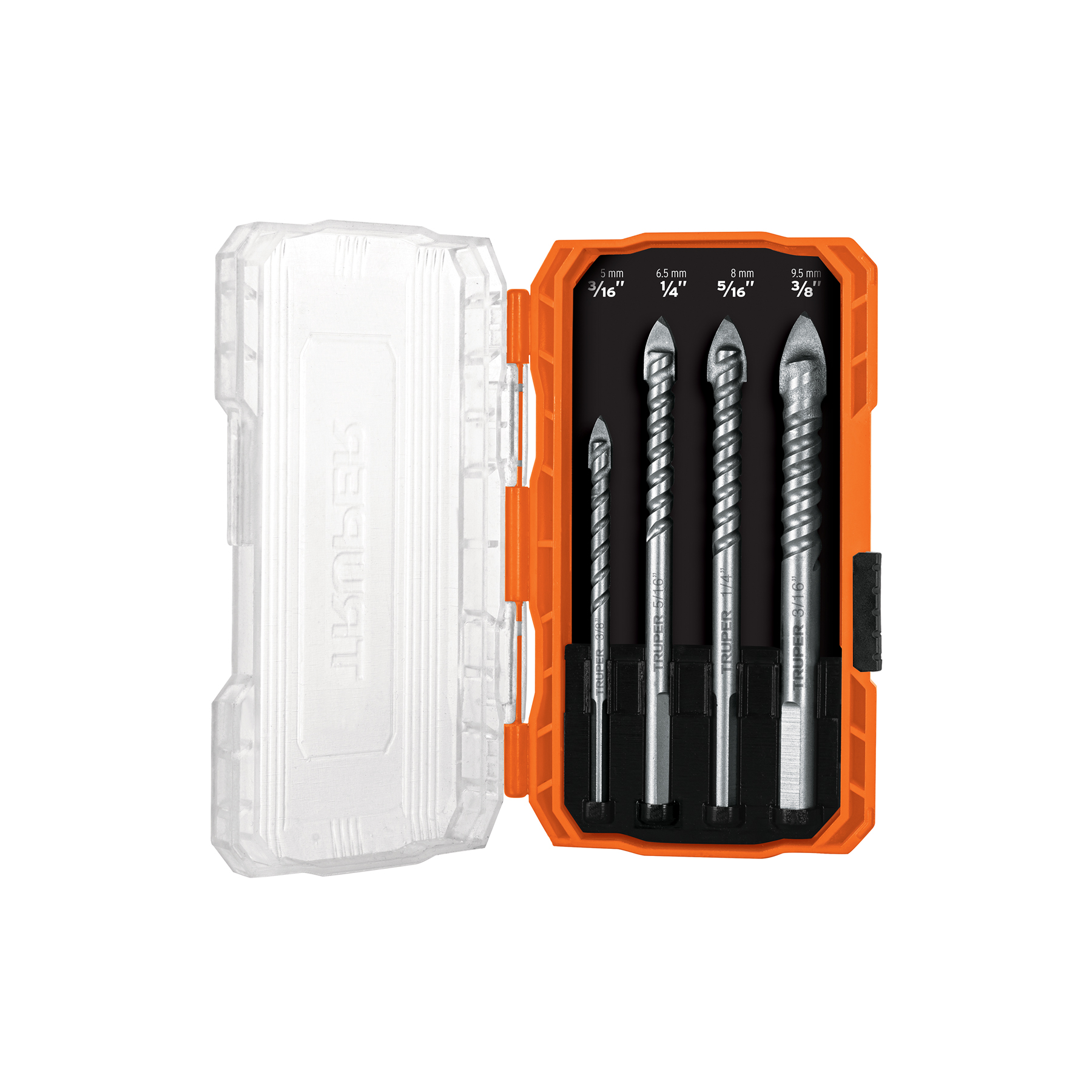 Juego de 4 brocas para vidrio y azulejo, Truper Expert