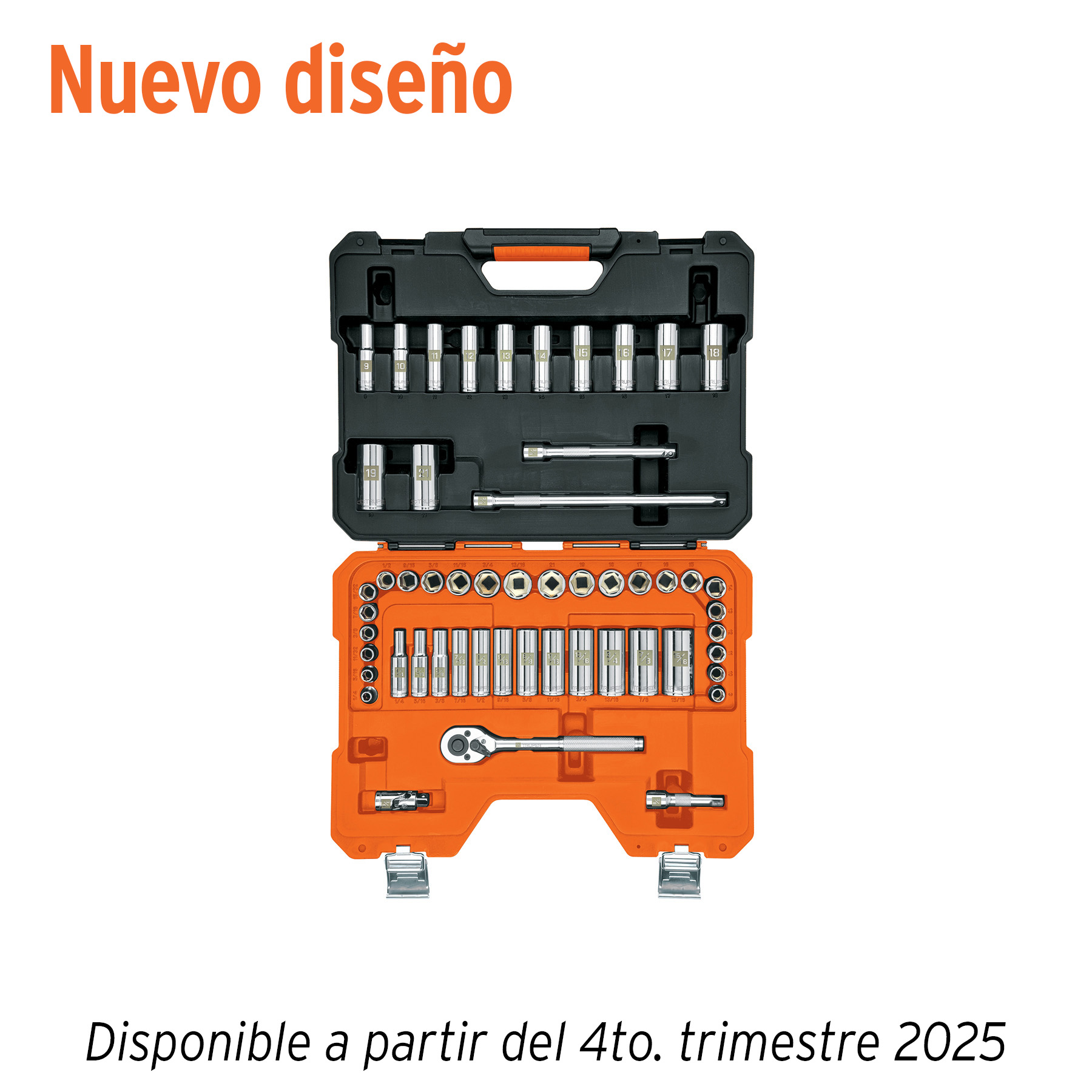 Juego de 53 herramientas cuadro 3/8' mm para mecánico