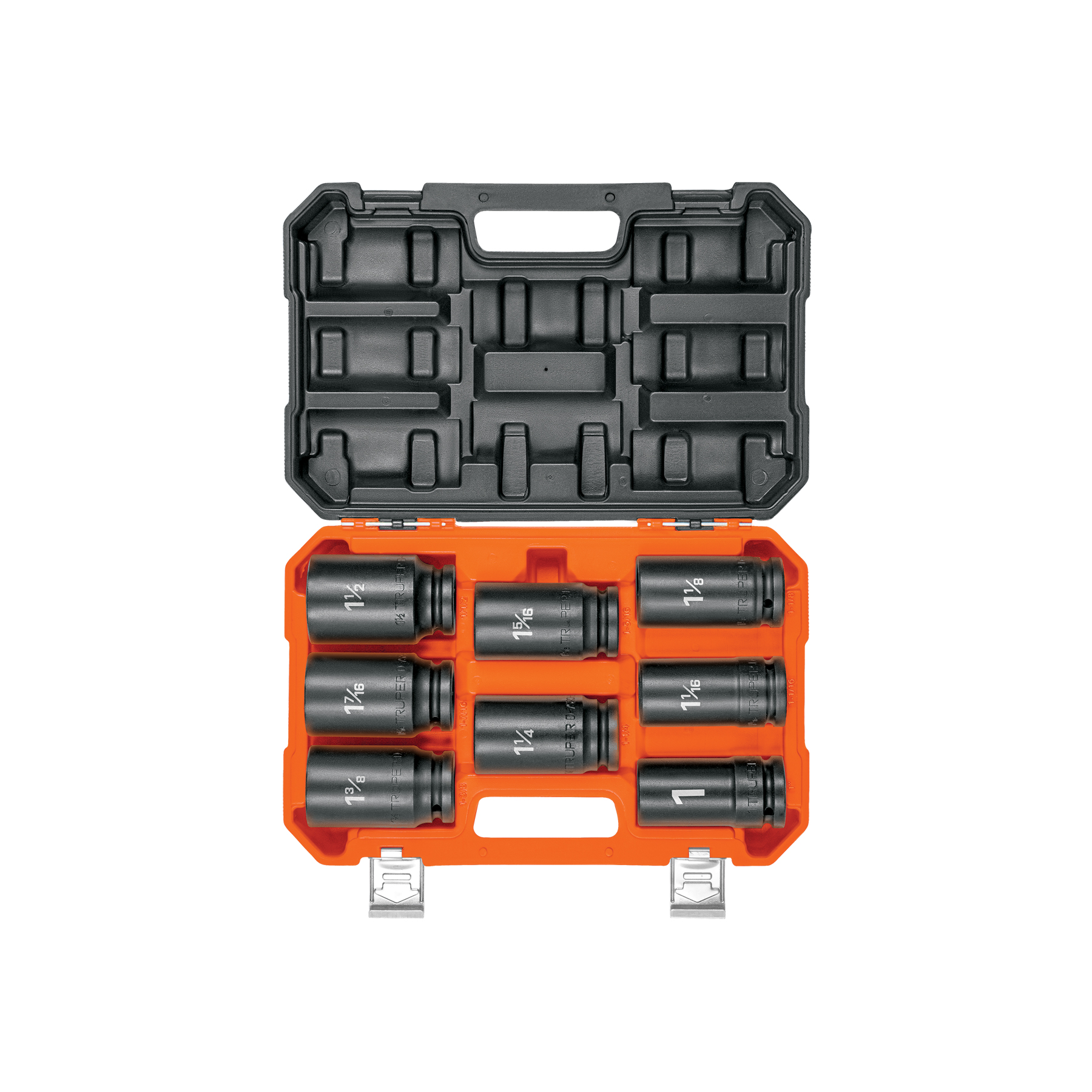 Juego de 8 dados largos cuadro 3/4' de impacto 6 puntas std