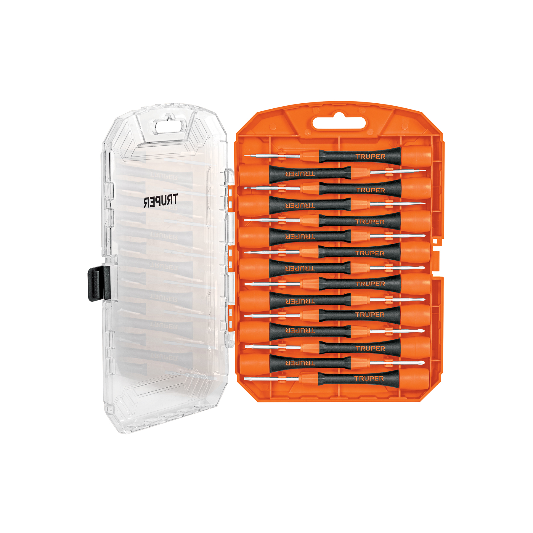 Juego con 15 desarmadores de precisión, Truper