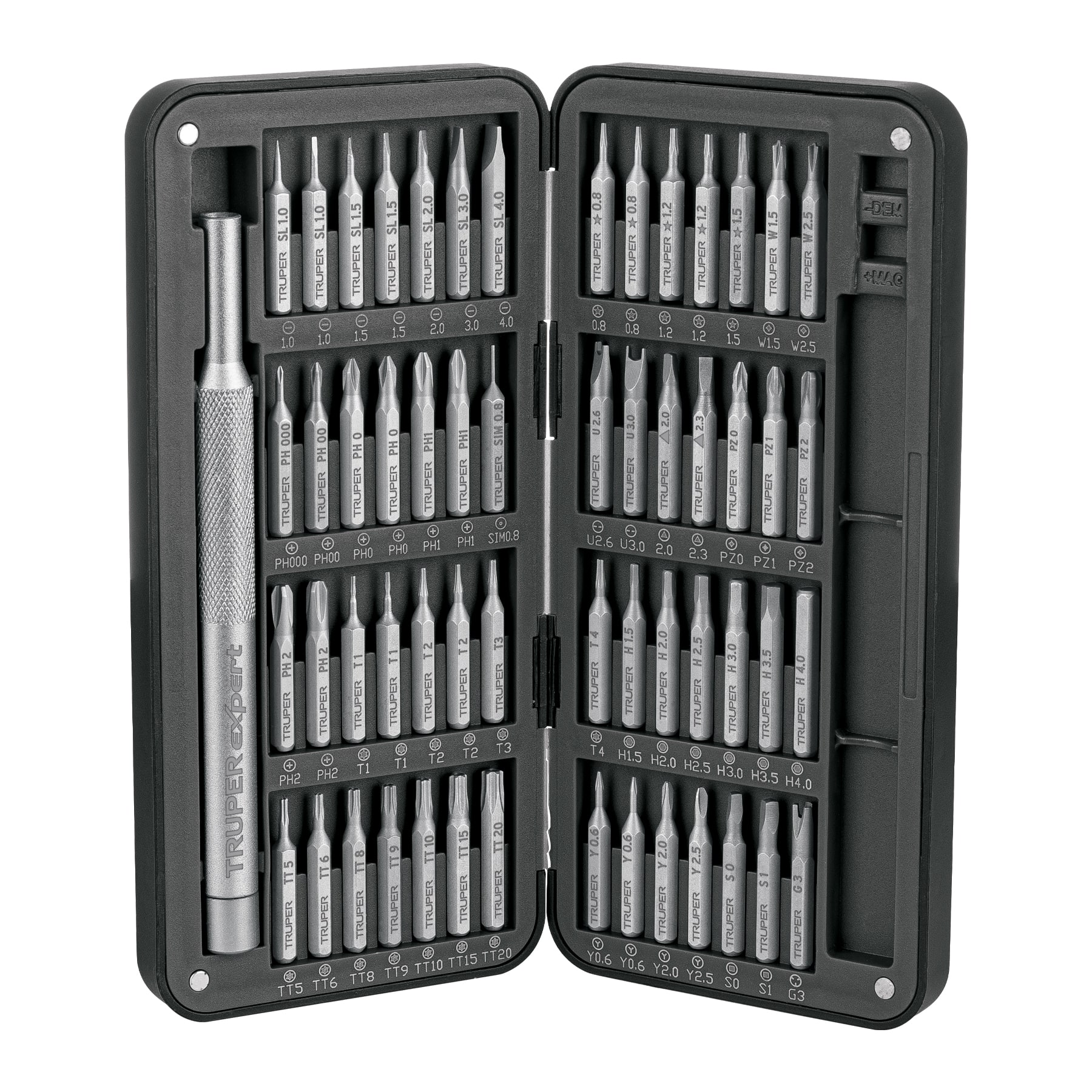 Desarmador de precisión con 56 puntas intercambiables, EXPER