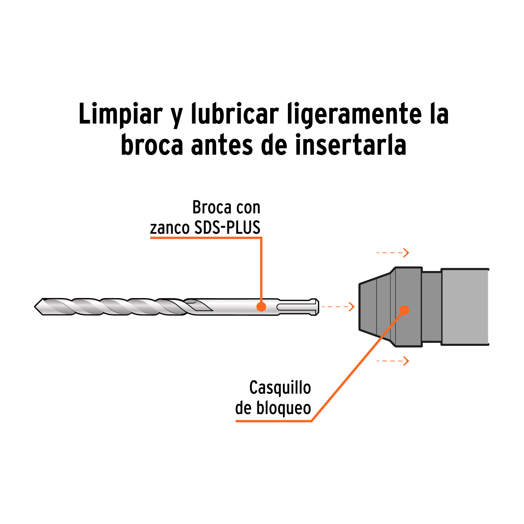 Juego de 6 brocas y cinceles SDS plus en estuche, Truper - Imagen 3
