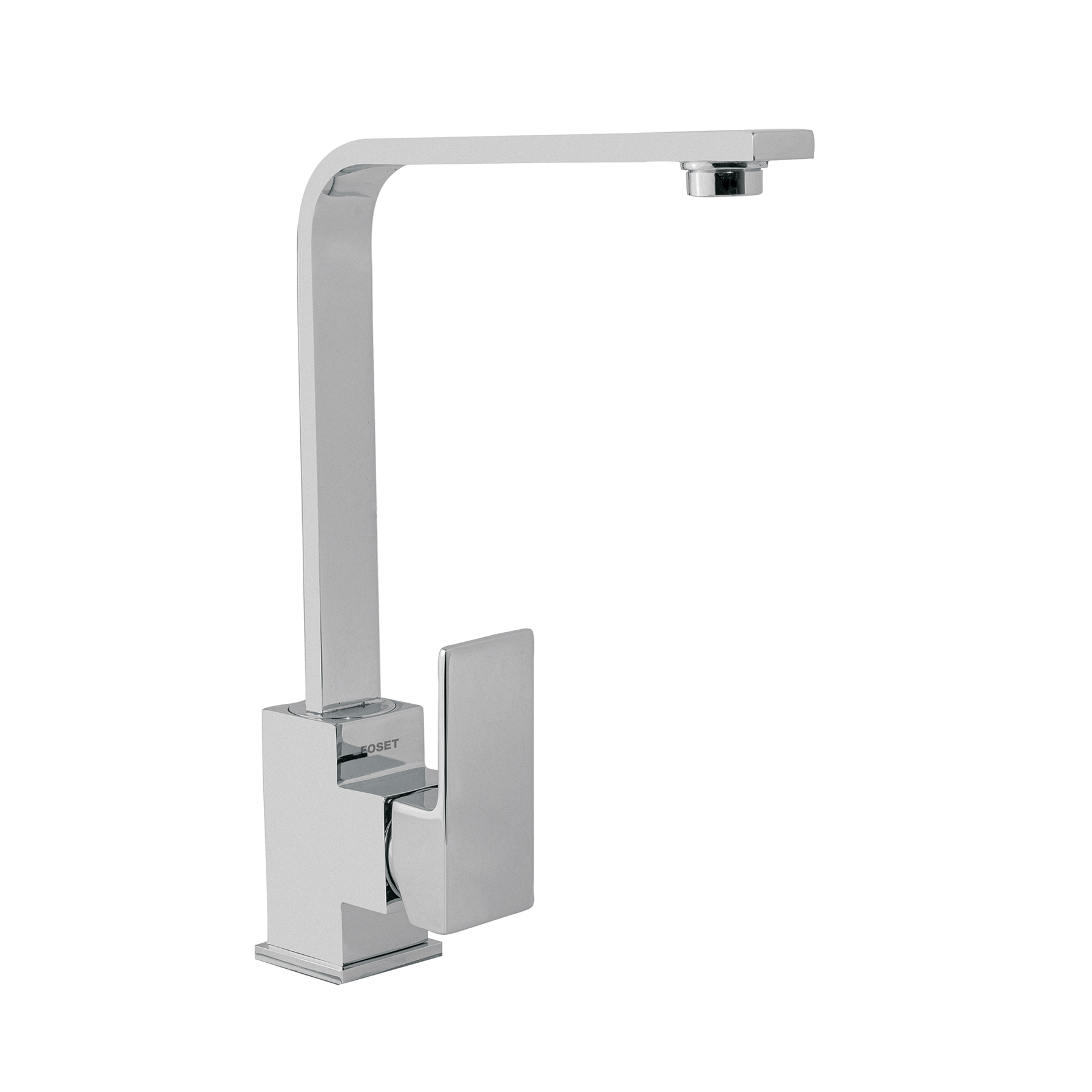 Monomando cuello alto para fregadero, cromo, FOSET KUBO