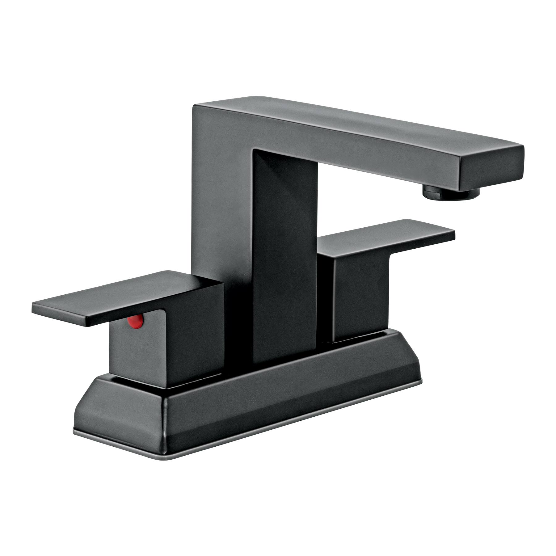 Mezcladora para lavabo 4', negro, FOSET KUBO