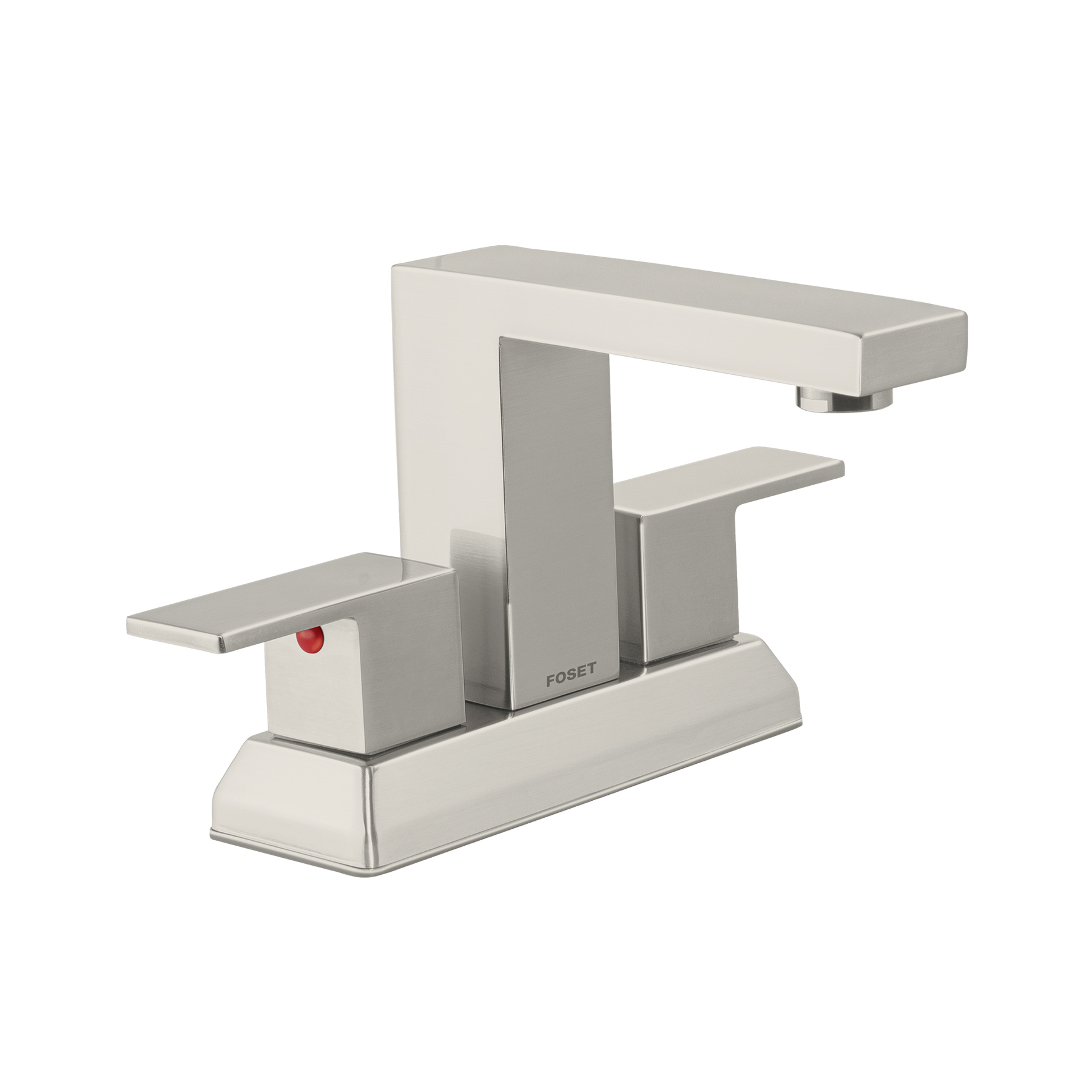 Mezcladora para lavabo 4', satín, FOSET KUBO