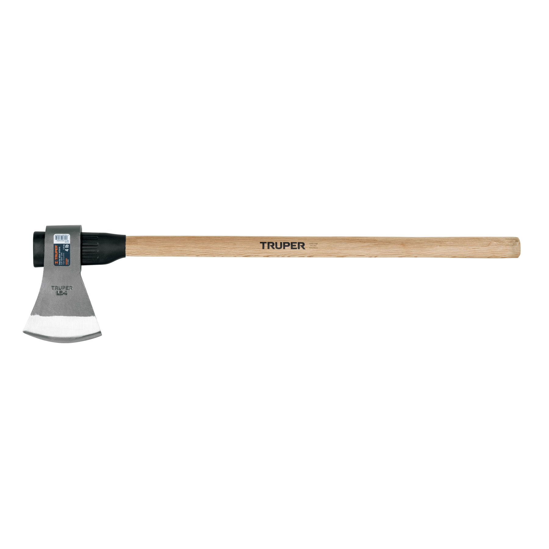 Hacha labor entera 4 lb, mango de madera 36', TRUPER