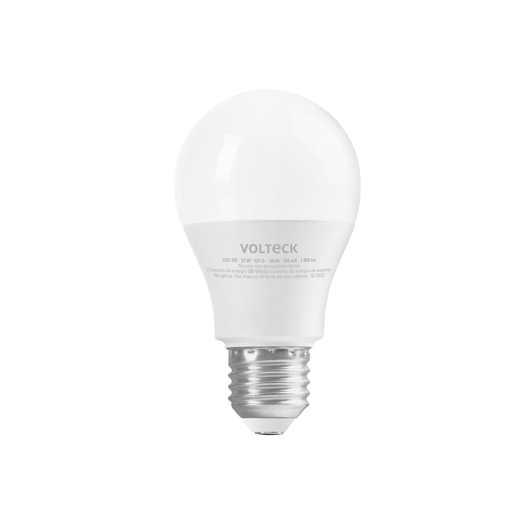 Lámpara LED A19 12 W (equiv. 75W) luz de día blíster Volteck