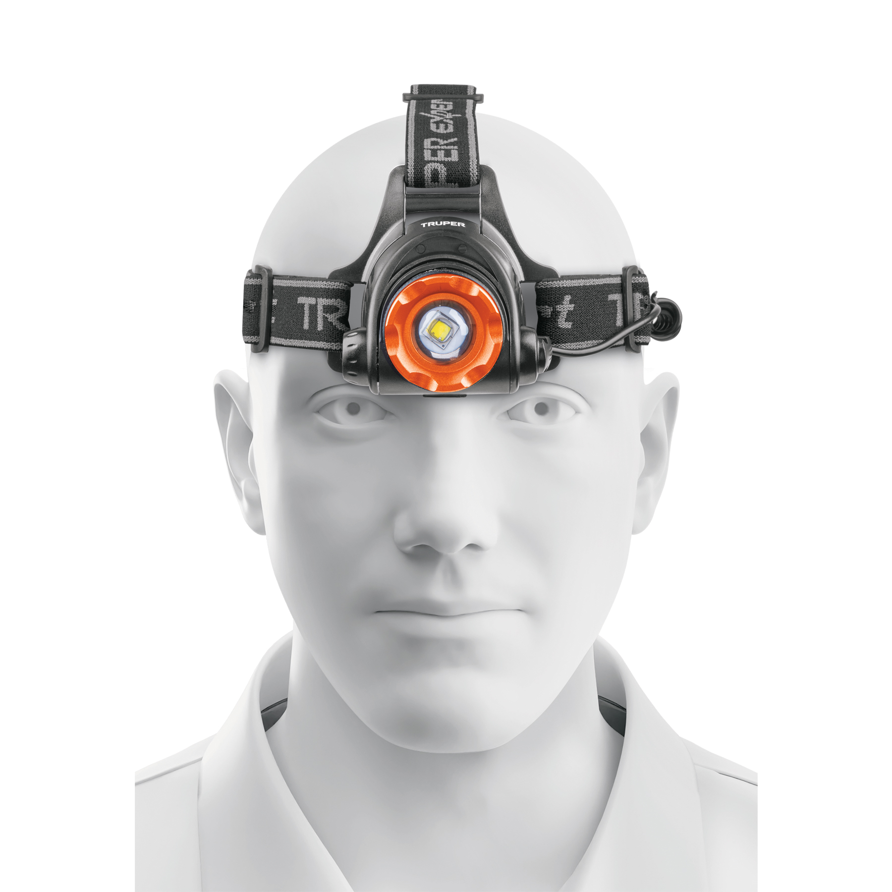 Linterna de minero LED 800 lm, de 4 pilas AA, TRUPER EXPERT
