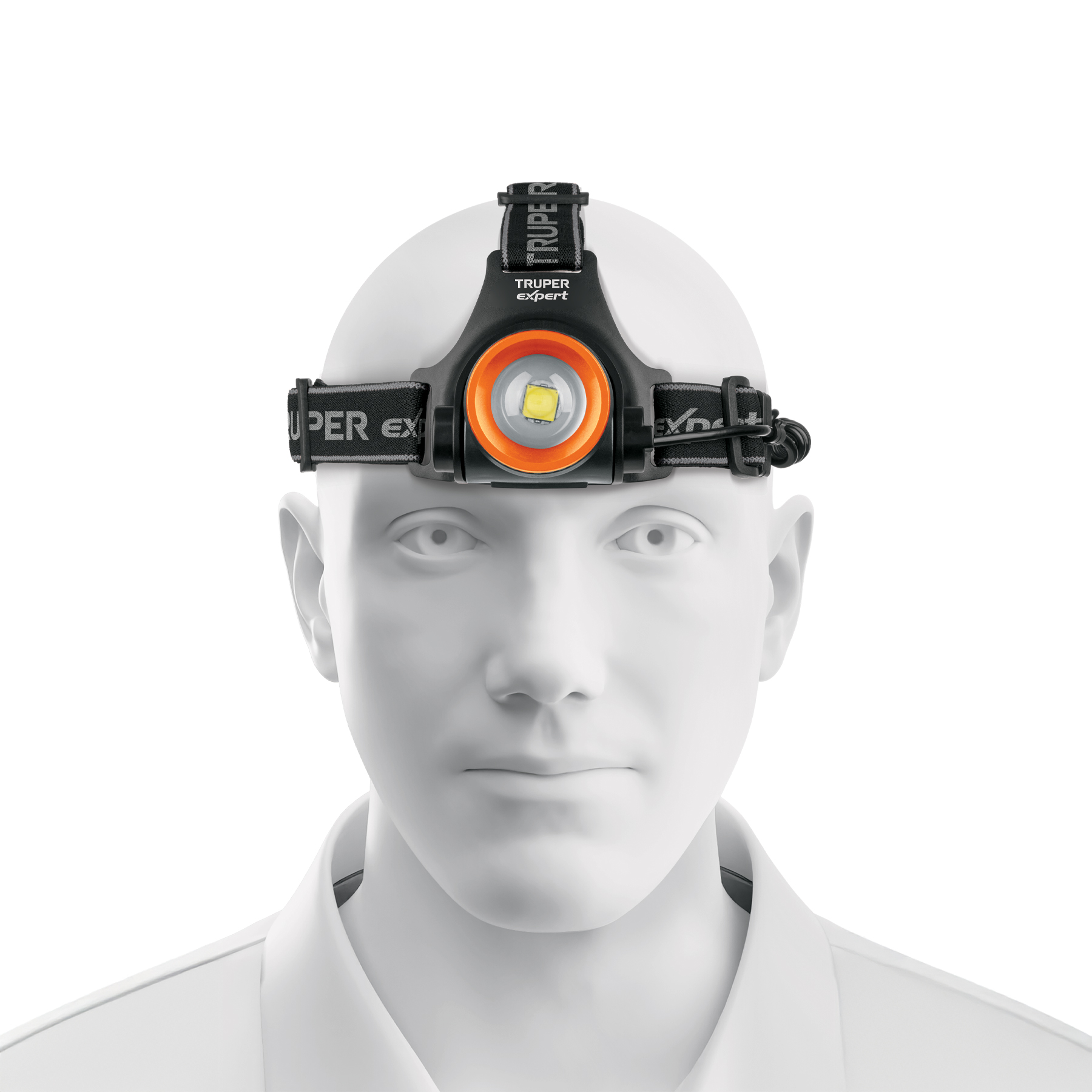 Linterna de minero LED 900 lm, recargable, TRUPER EXPERT