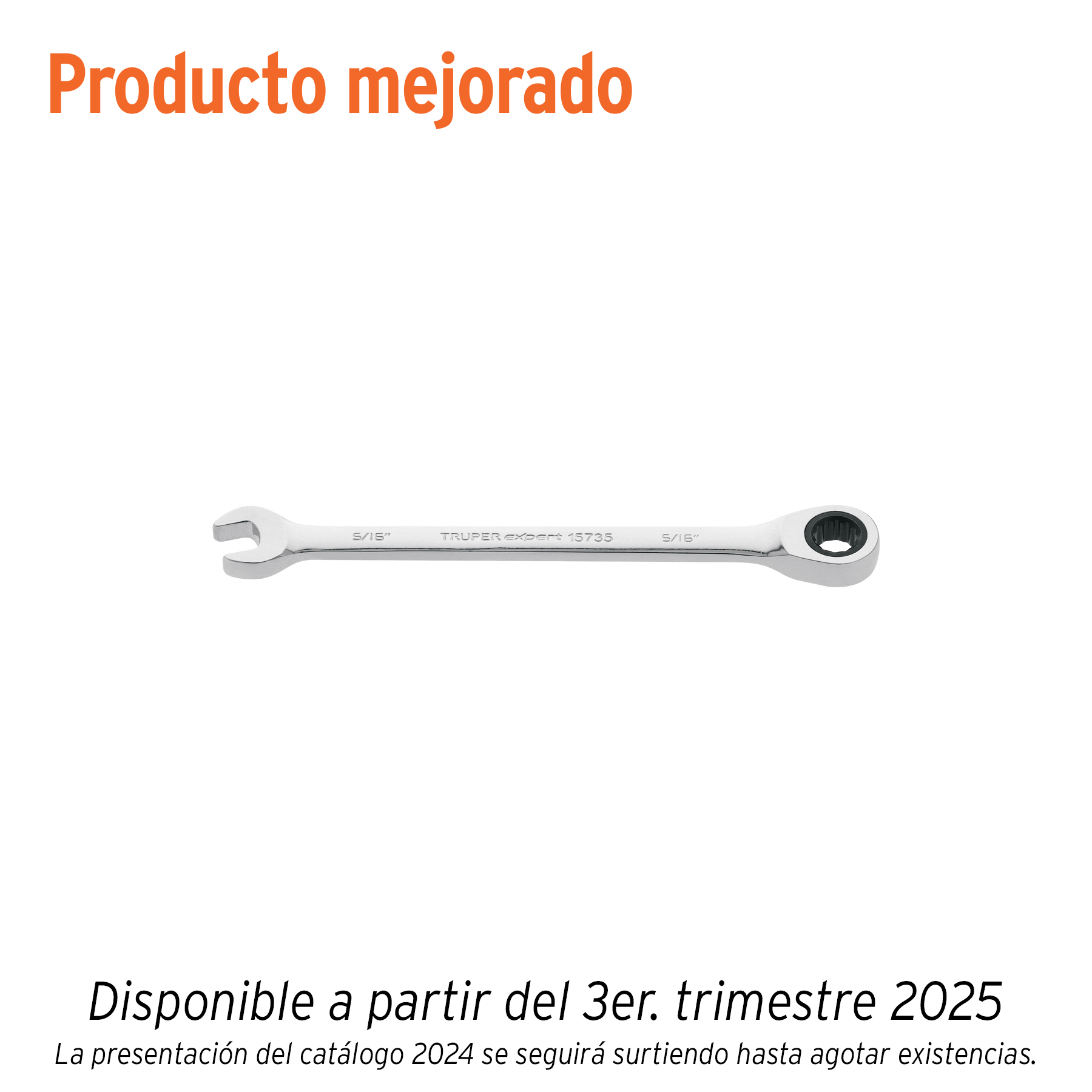 Llave combinada con matraca 5/16' x 135 mm largo, Expert