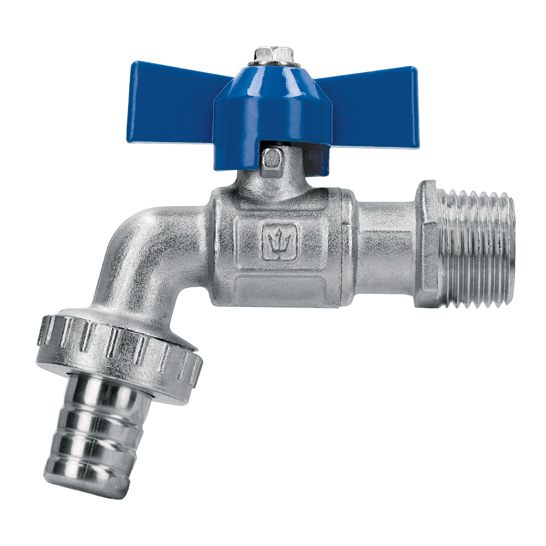 Llave de esfera c/maneral corto, latón, 130gr, 1/2', Foset