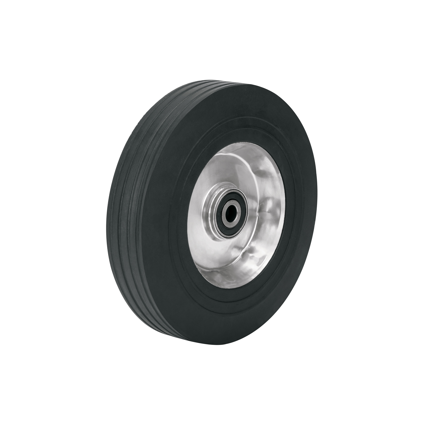 Rueda de hule sólido 10' de alto desempeño, doble balero