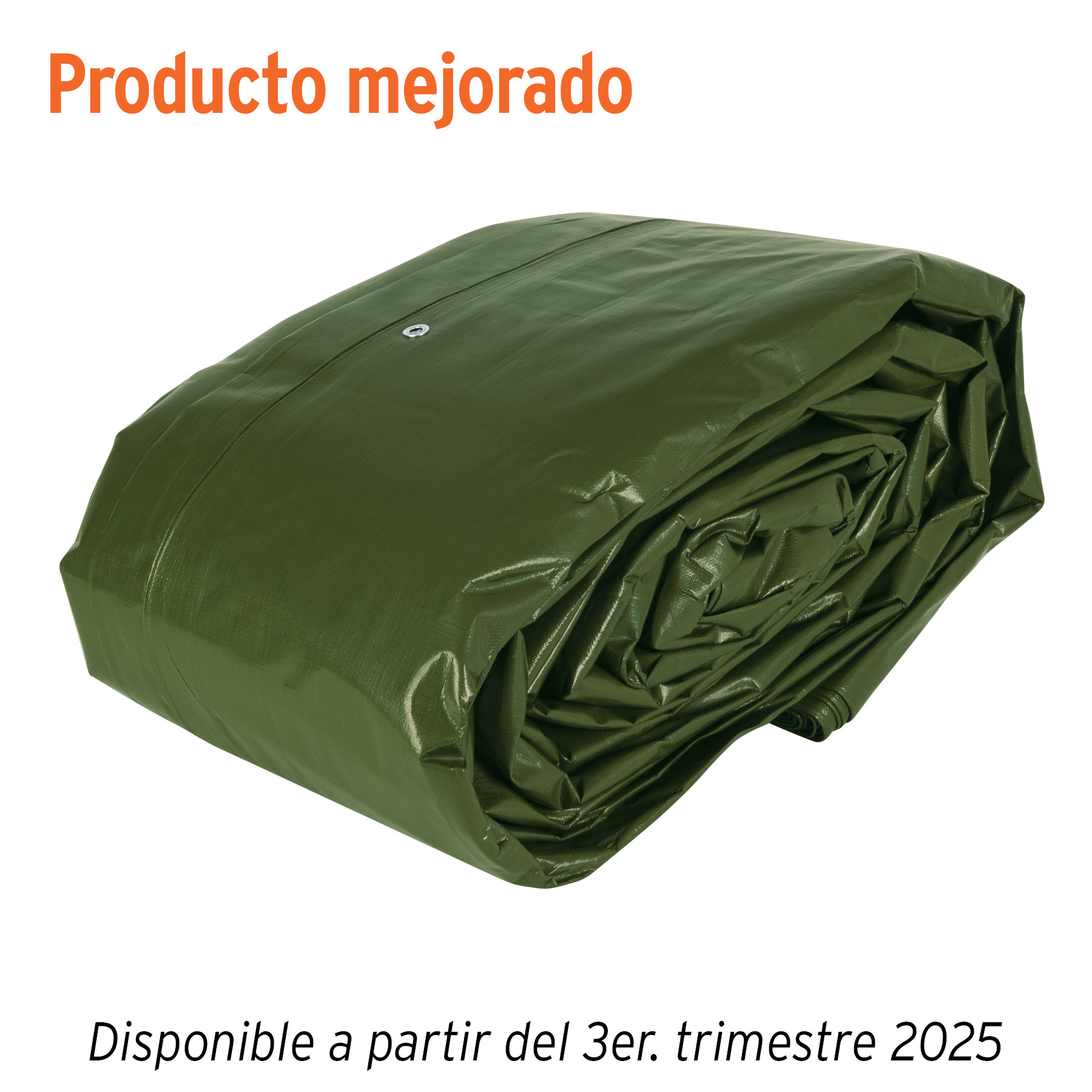 Lona uso rudo 12x17 m, verde olivo, 240 g/m2, TRUPER EXPERT