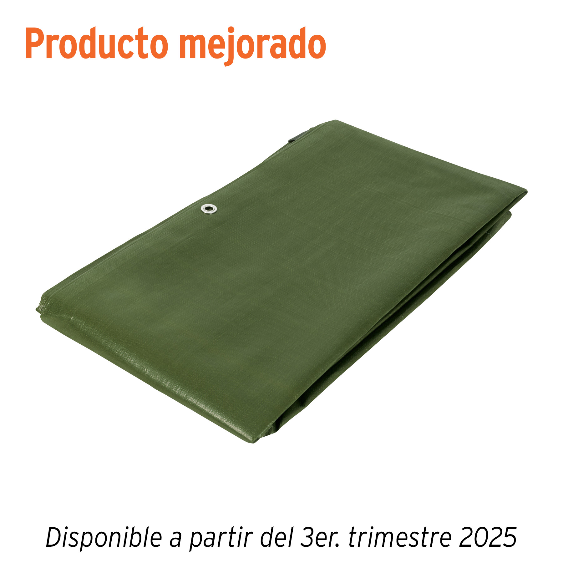 Lona uso rudo 3 x 4 m, verde olivo, 240 g/m2, TRUPER EXPERT