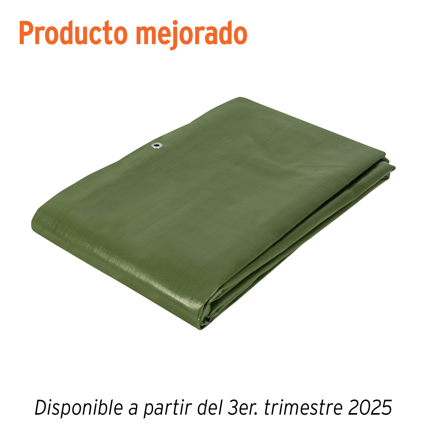 Lona uso rudo 4 x 6 m, verde olivo, 240 g/m2, TRUPER EXPERT