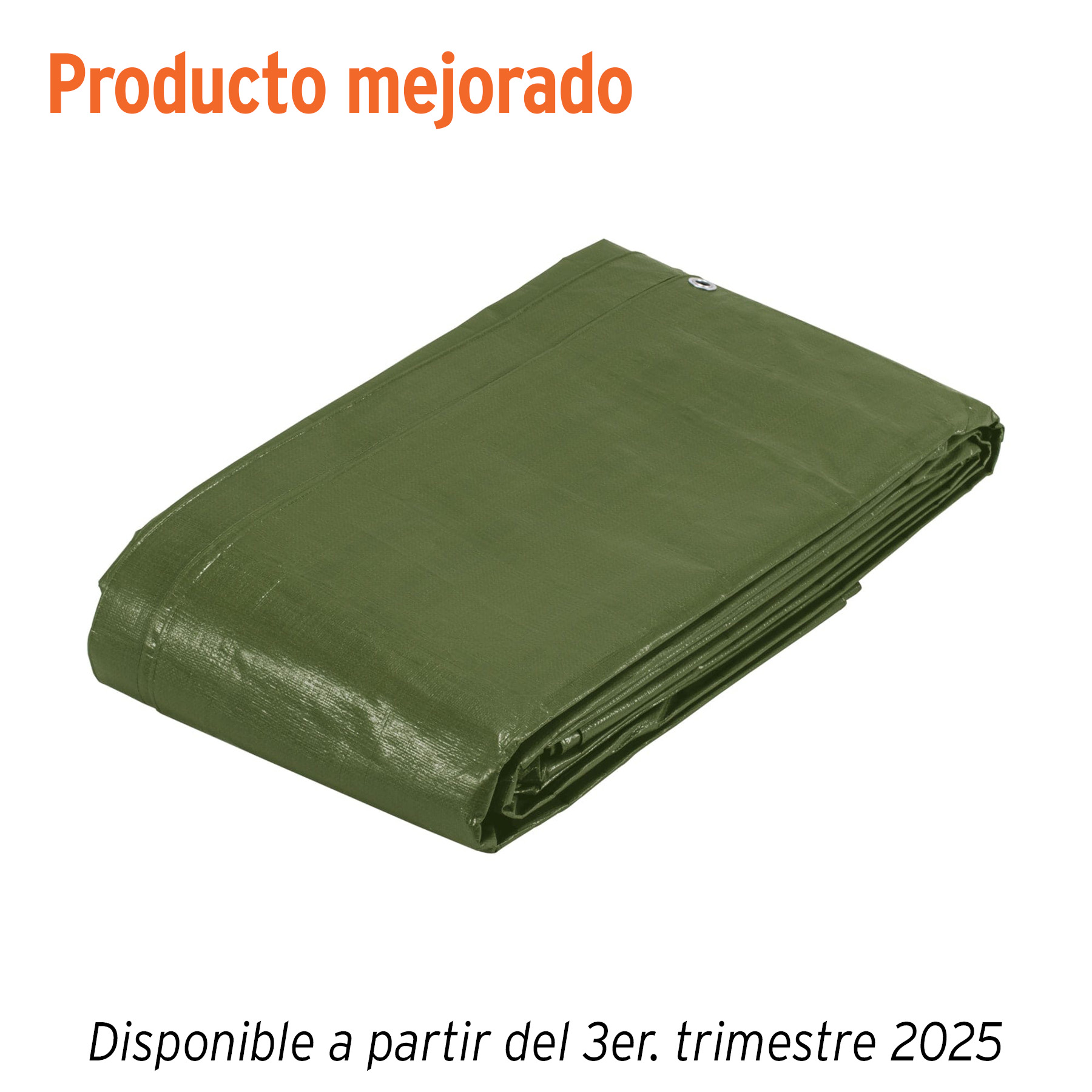 Lona uso rudo 5 x 6 m, verde olivo, 240 g/m2, TRUPER EXPERT