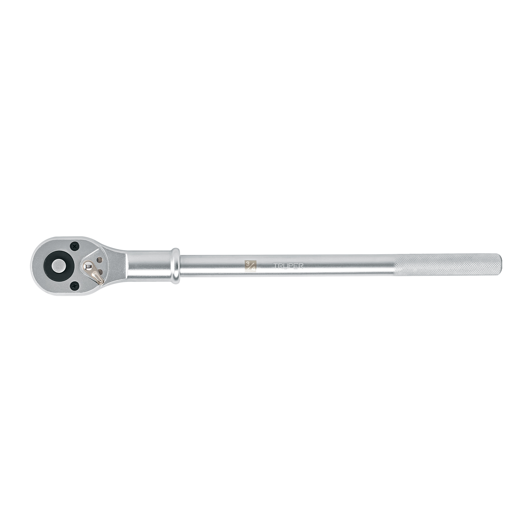 Matraca 3/4' cabeza pera sist. reversible liberación rápida