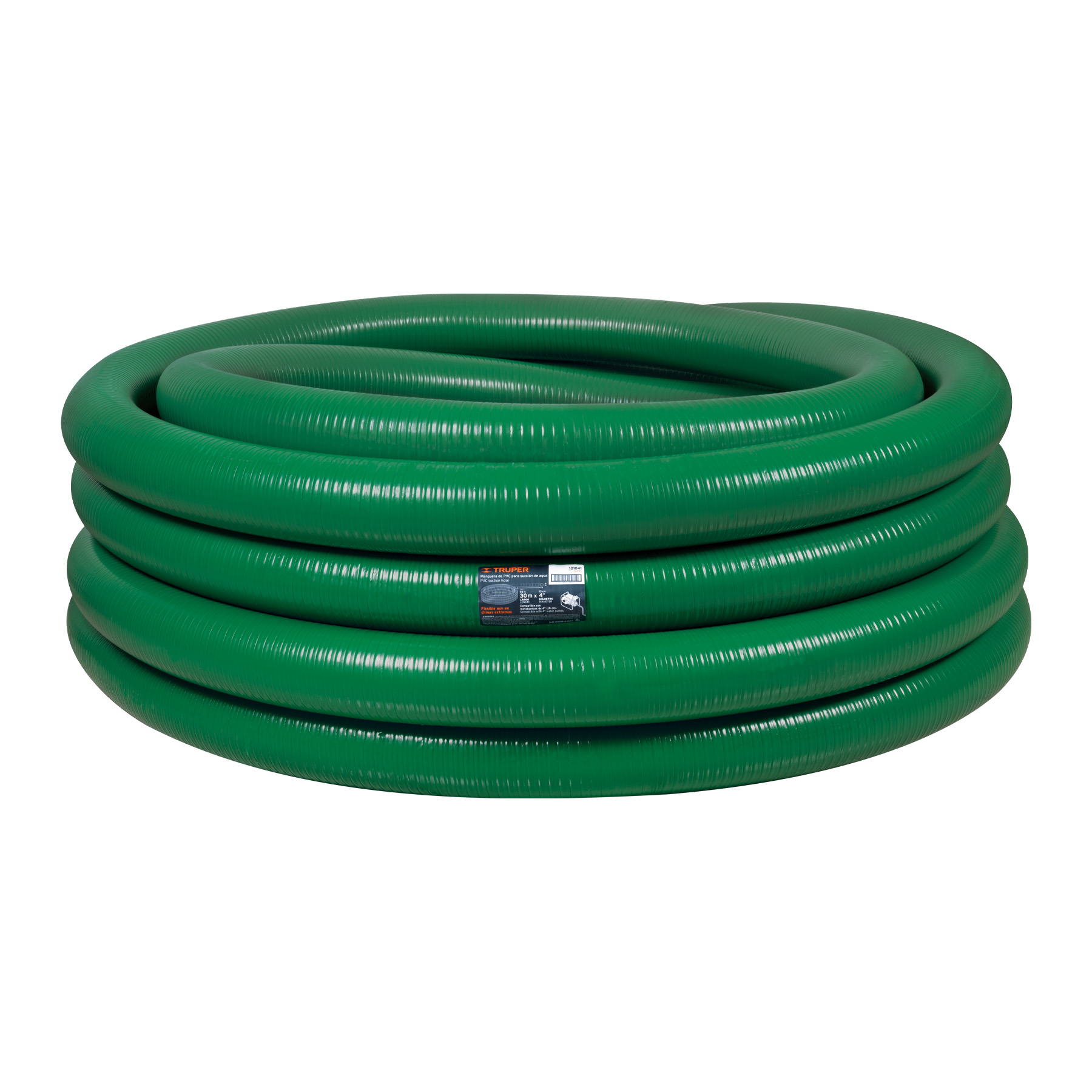 Manguera de succión y descarga 4' p/motobomba, rollo 30m