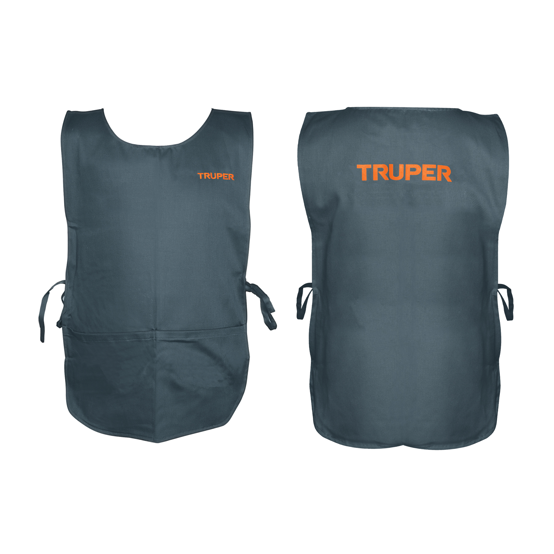 Mandil bordado al frente, estampado al dorso, Truper