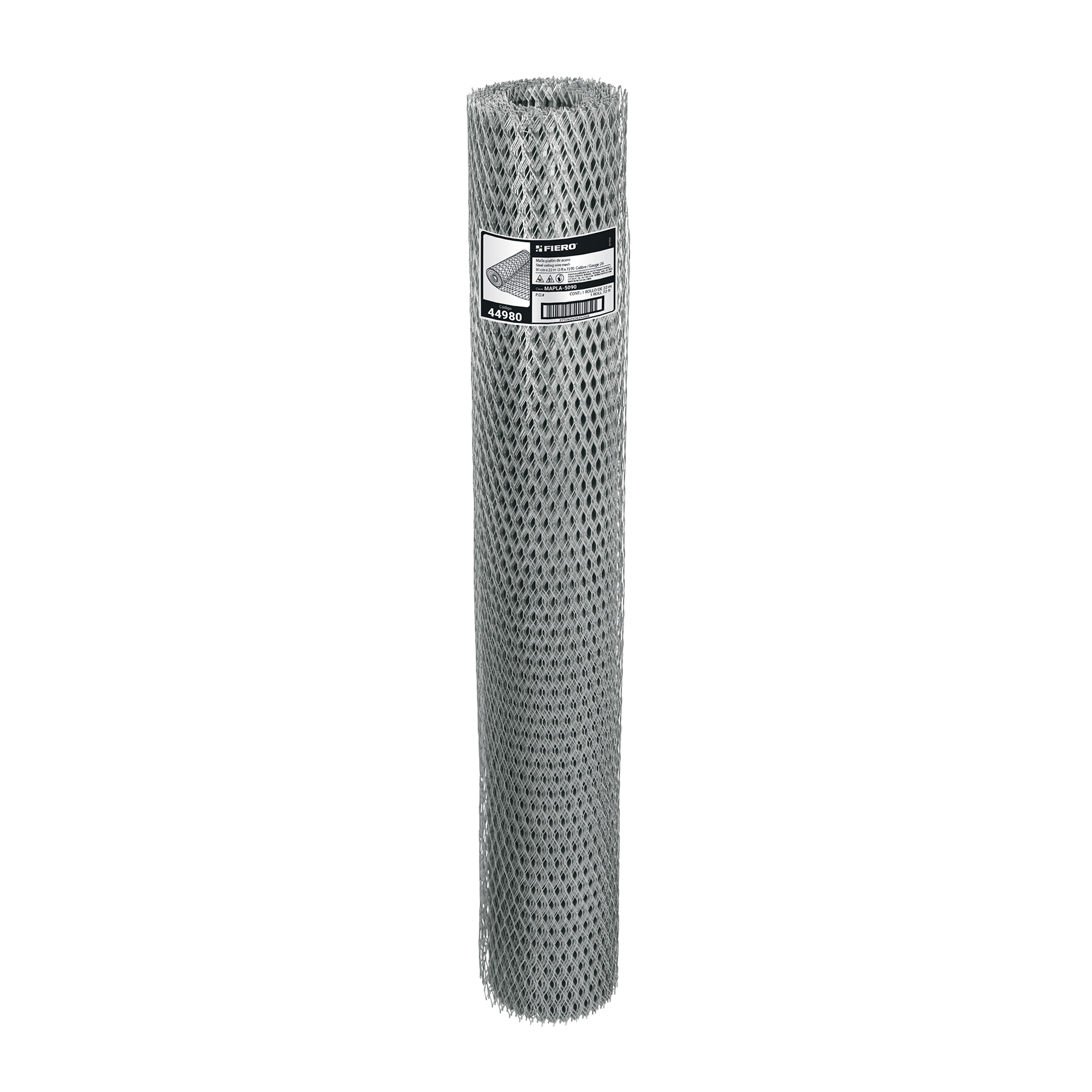 Rollo malla plafón 0.90 x 22m cal.26, abertura 10x25mm, 8kg