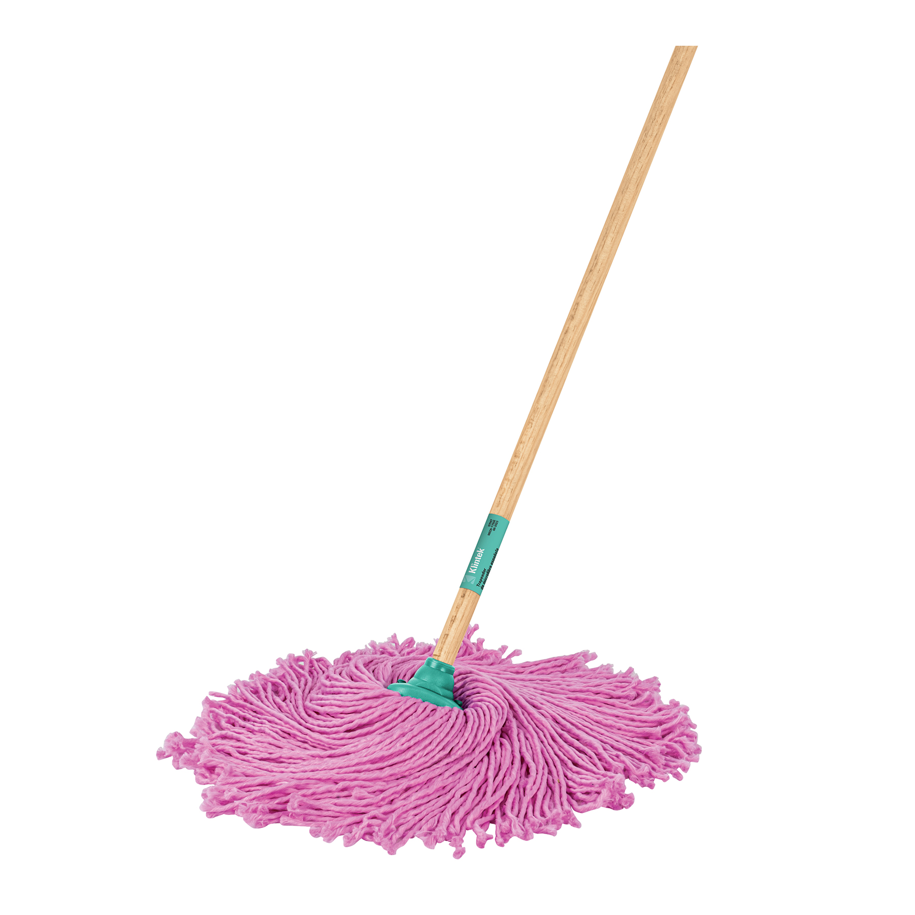 Trapeador de microfibra española, bastón de 120 cm, KLINTEK