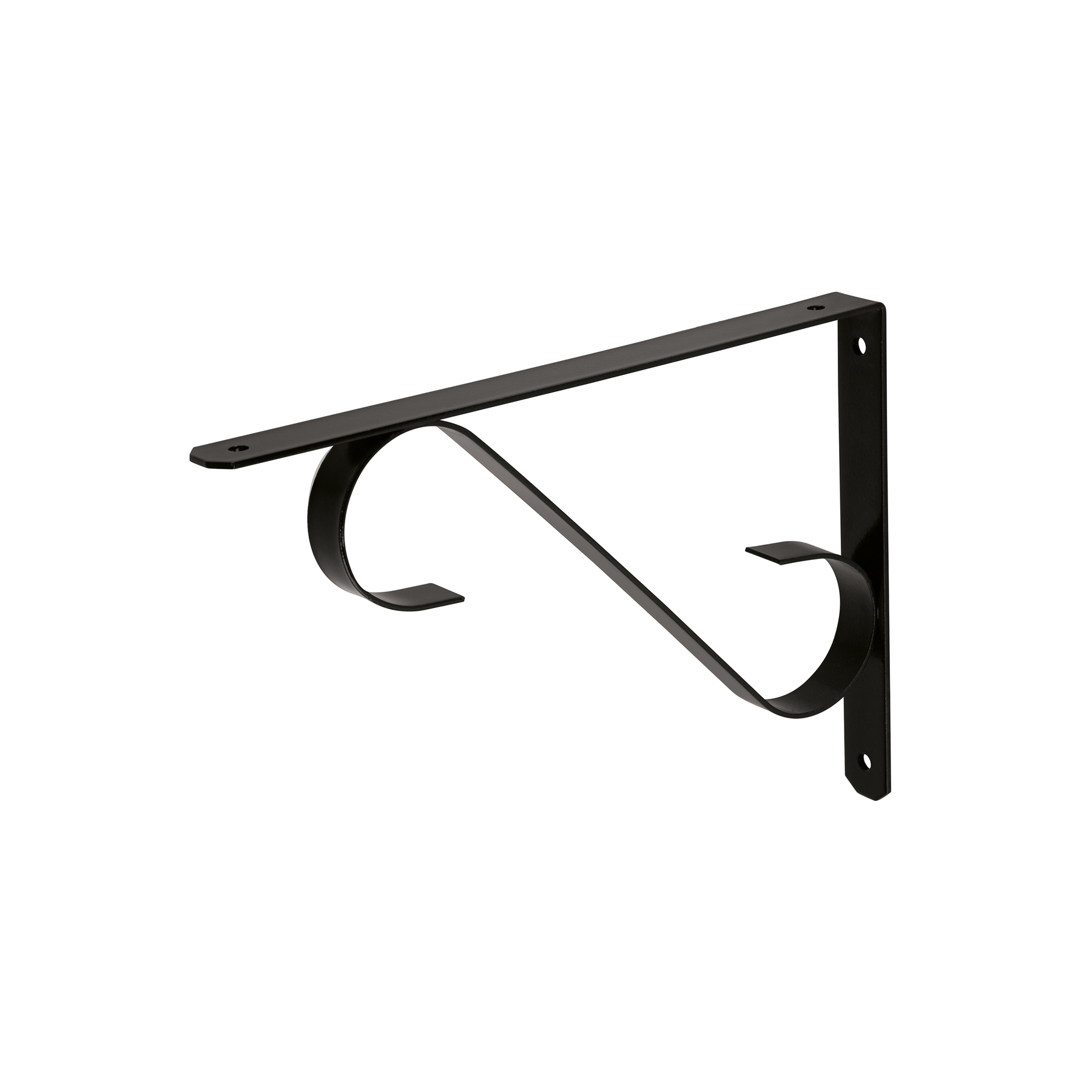 Ménsula reforzada negra 11 x 8', diseño colonial , FIERO