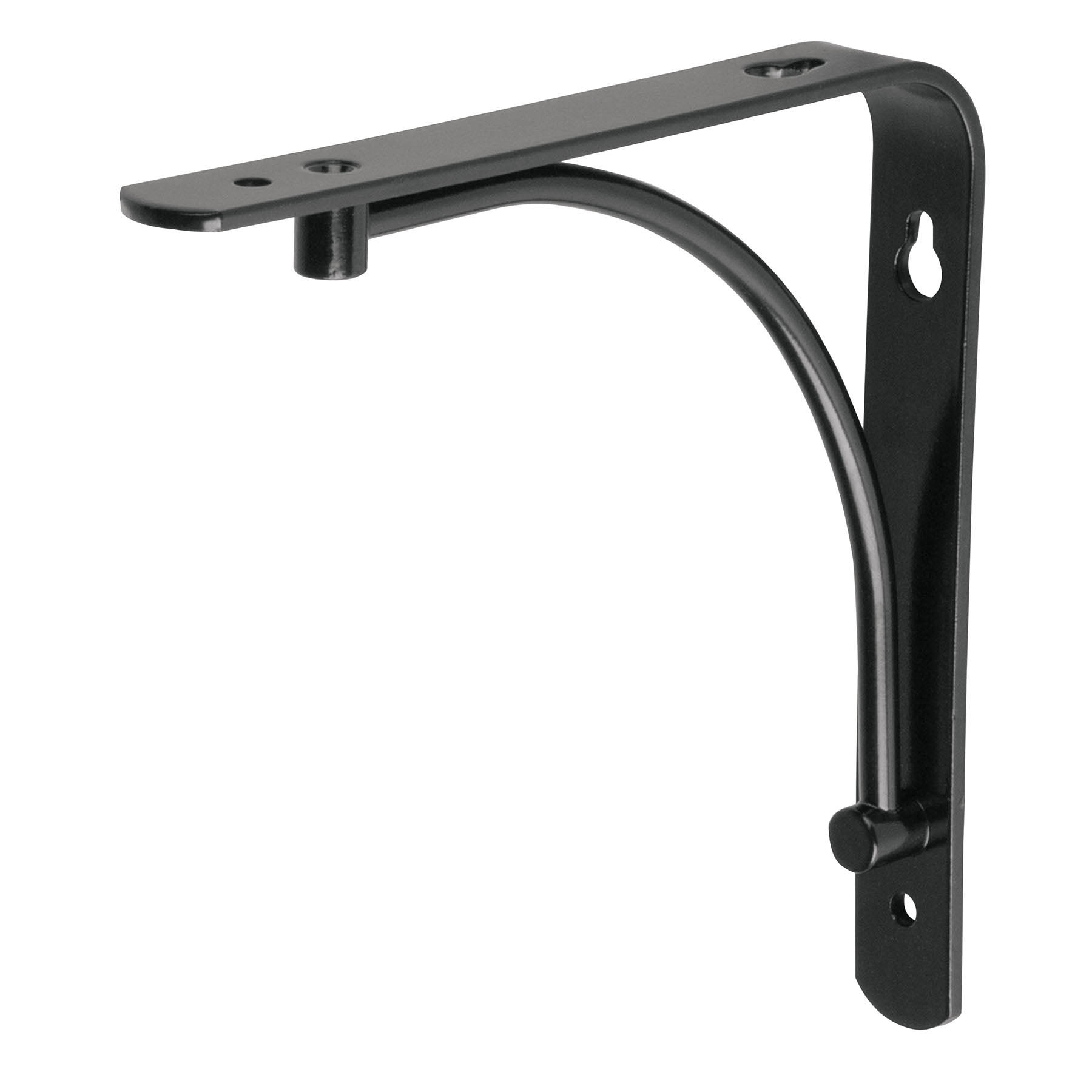 Ménsula reforzada negra 6 x 6', diseño alambrón, FIERO