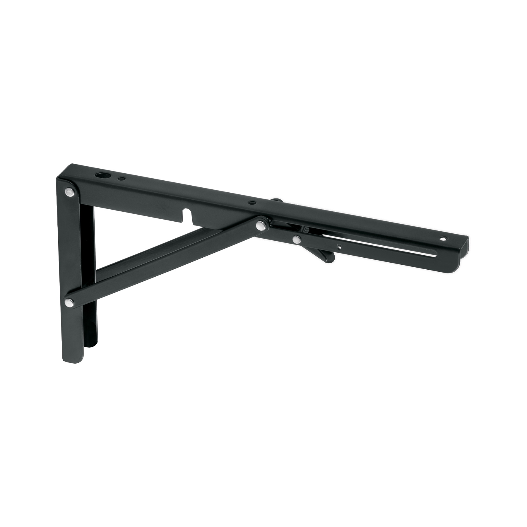 Ménsula plegable de acero negra 6' x 12', FIERO