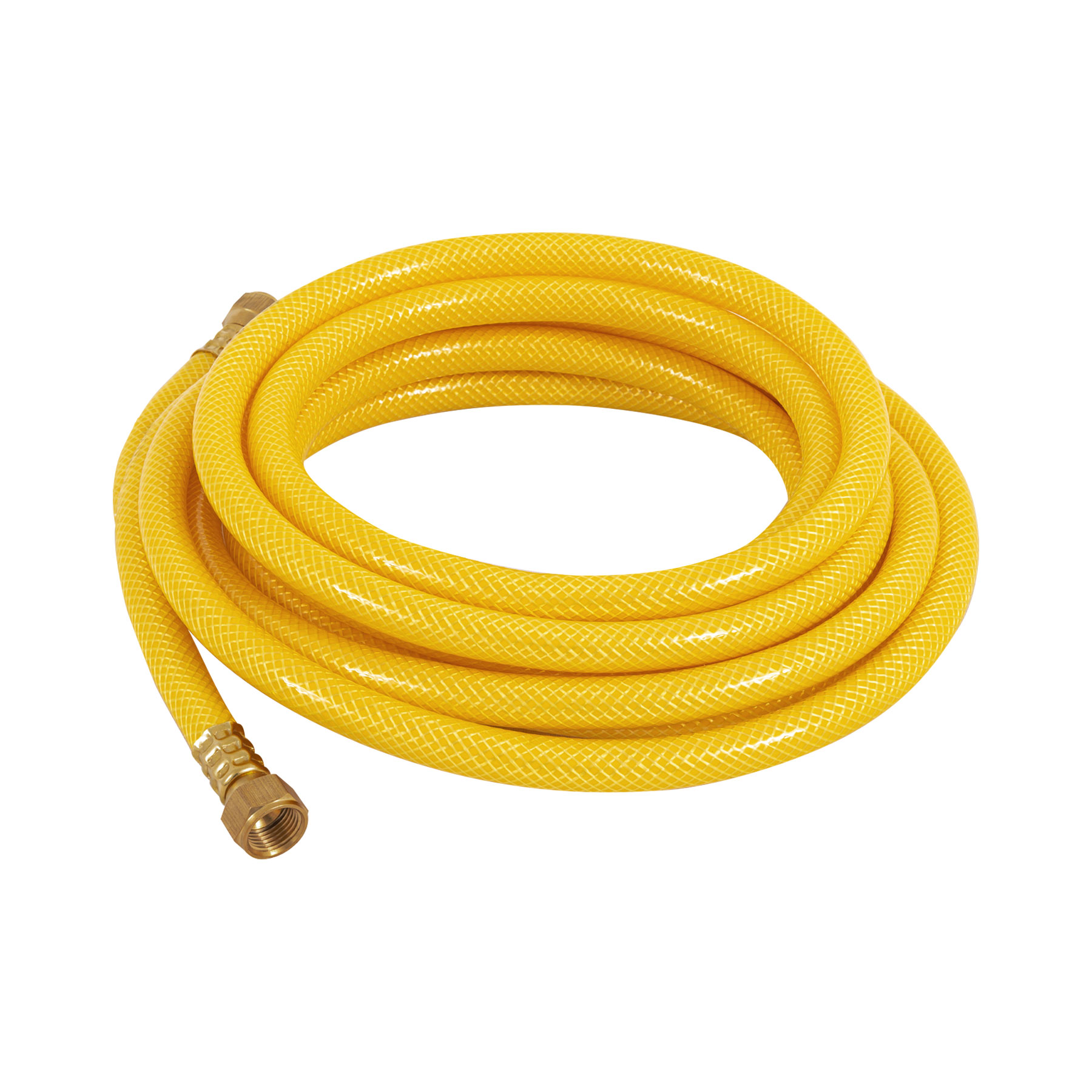 Manguera para gas, PVC amarilla, 3/8' flare,5 m, FOSET