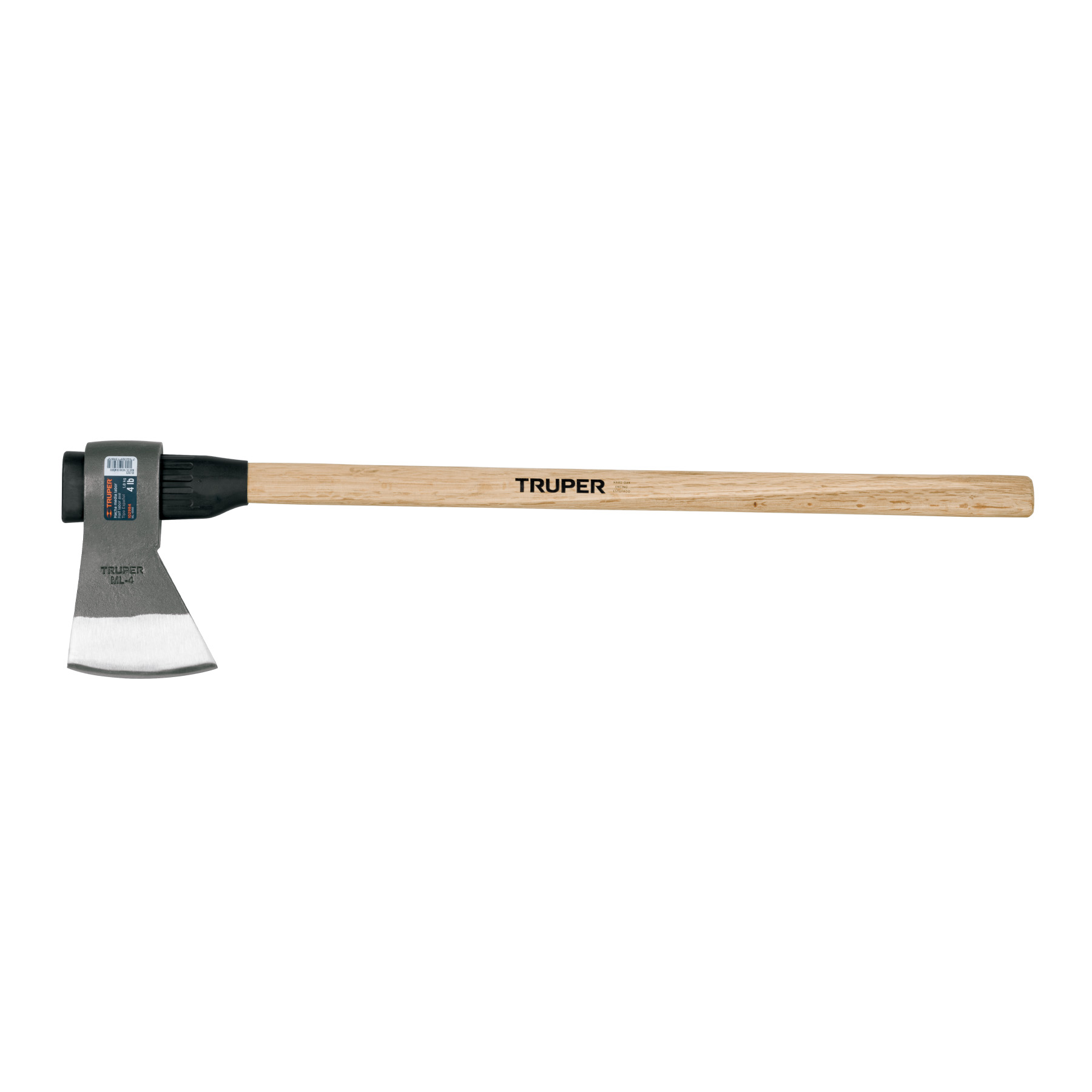 Hacha media labor 4 lb, mango de madera 36', TRUPER