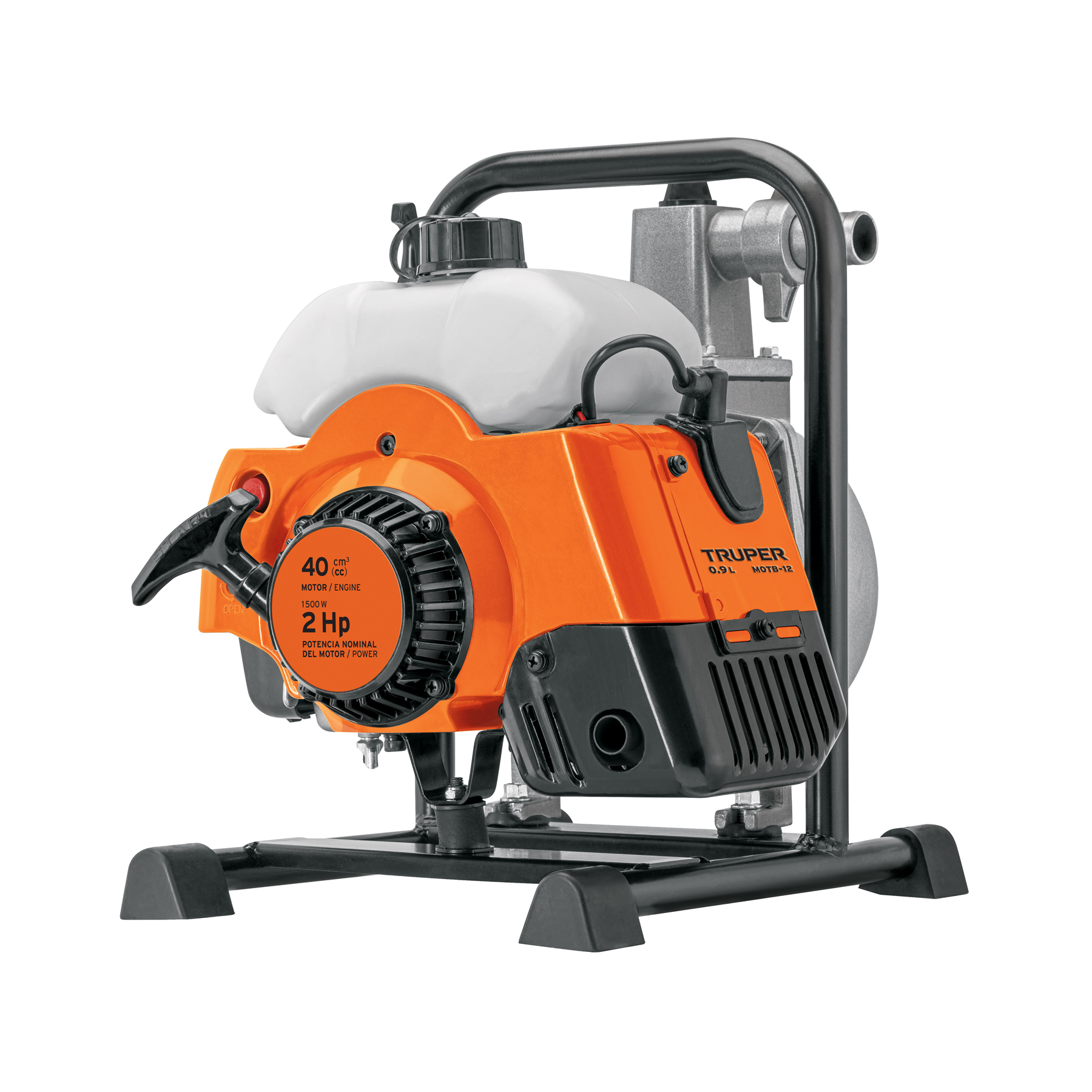 Motobomba autocebante 1'x1', gasolina 2HP, agrícola, TRUPER